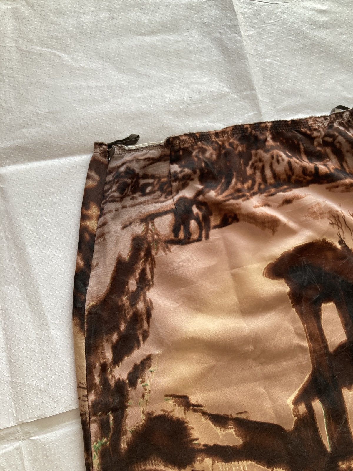 Prada Prada landscape fw04 runway collection mini skirt Vintage Size 26" / US 2 / IT 38 - 10 Thumbnail