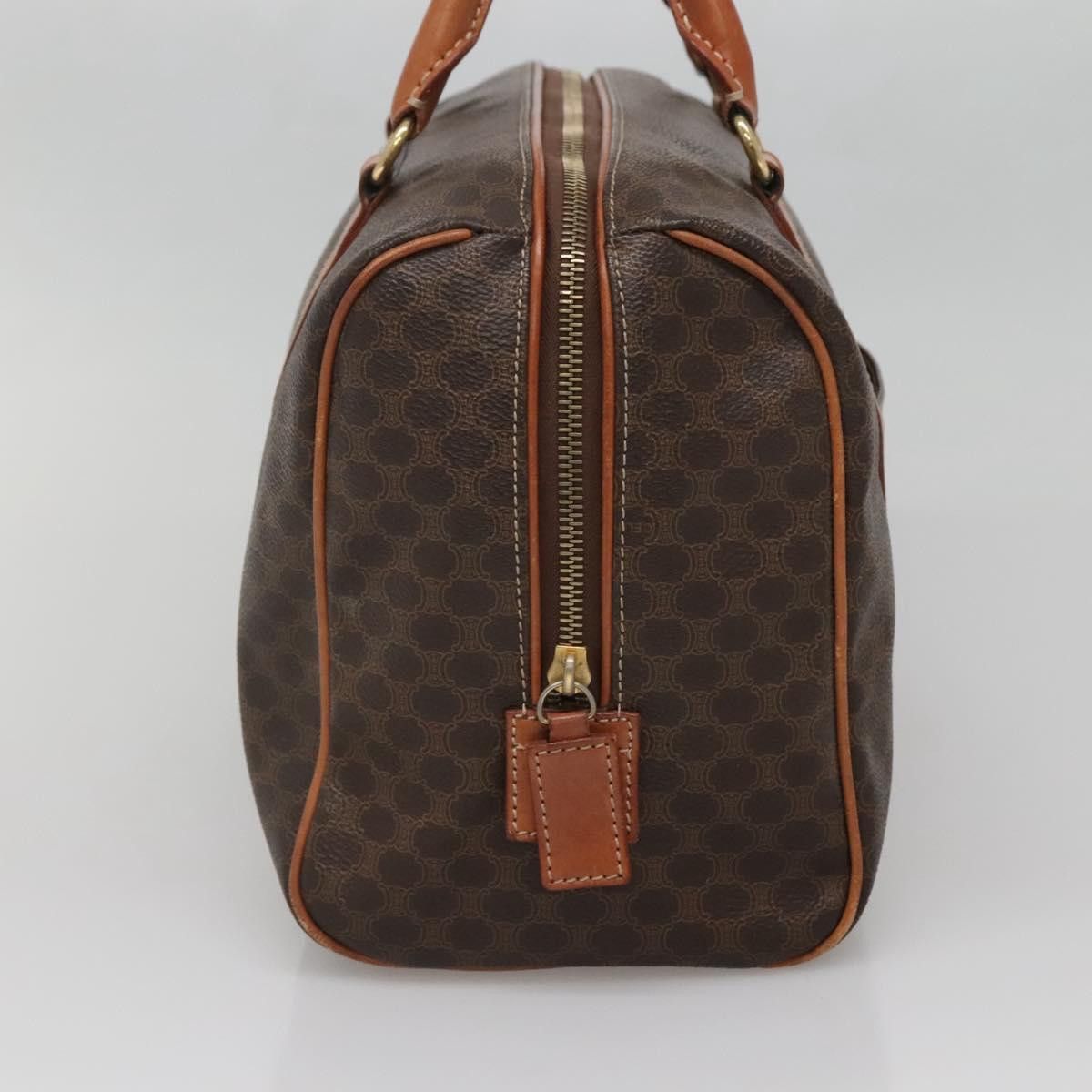 Celine CELINE Macadam Canvas Hand Bag Pvc Leather Brown Gold Size ONE SIZE - 4 Thumbnail