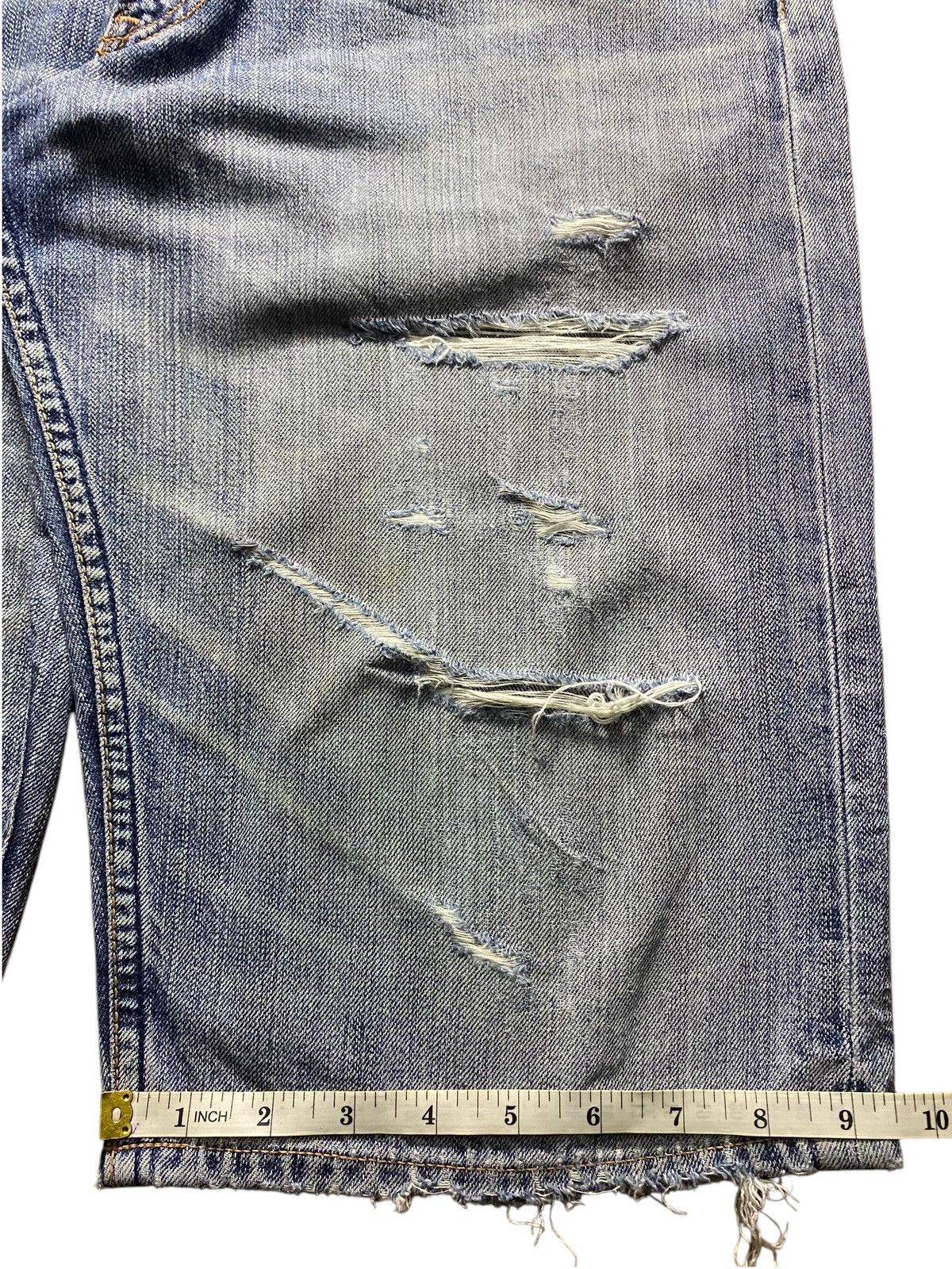 Levi's Vintage Clothing Vintage Levis 503 Denim Distressed Short Jeans Size US 34 / EU 50 - 11 Thumbnail
