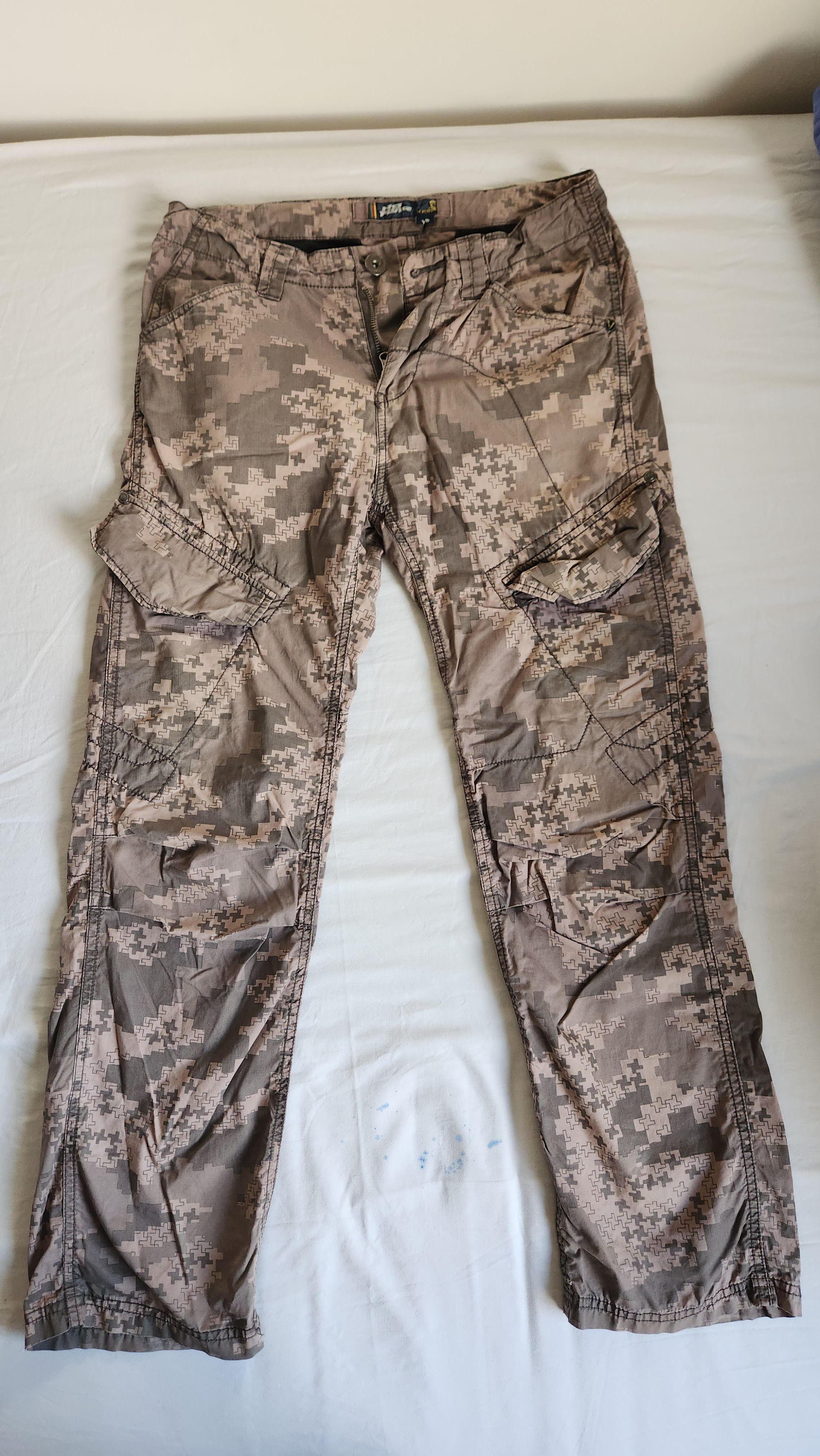 No Fear × Vintage No fear cargo camo rare pants Size US 26 / EU 42 - 1 Thumbnail