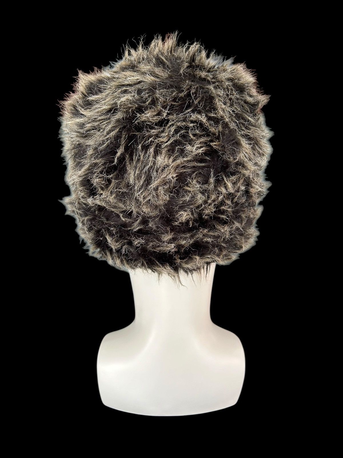 Japanese Punk Bondage Style Fur Hairy Beanie Hats Rare🎌☠️☠️