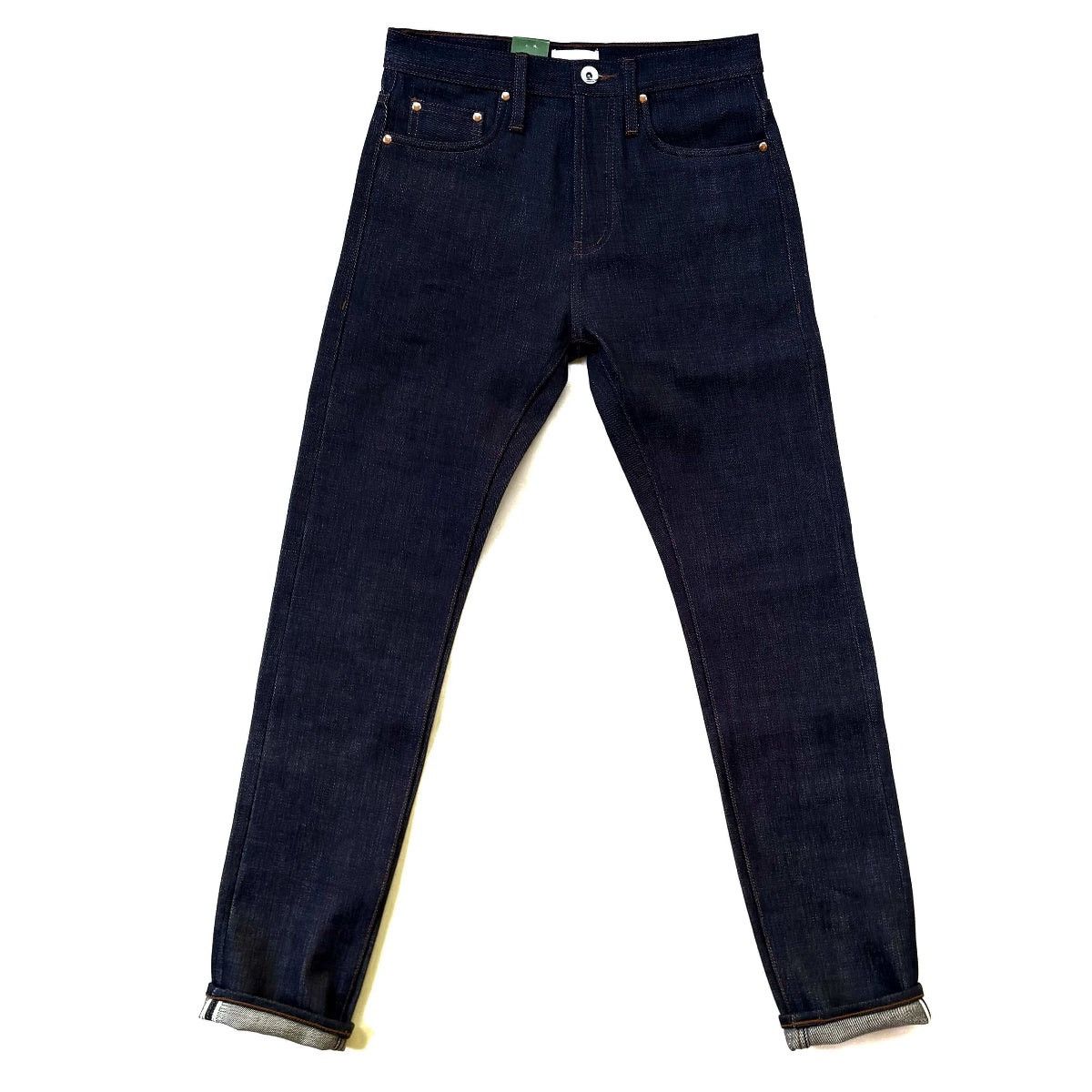 Unbranded Brand UB221 21oz Indigo Selvedge Tapered Fit Jeans
