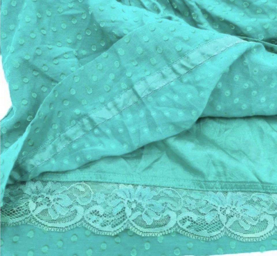 Anthropologie Anthropologie Moulinette Soeurs Silk Teal Dress . Size 4. Size S / US 4 / IT 40 - 8 Thumbnail