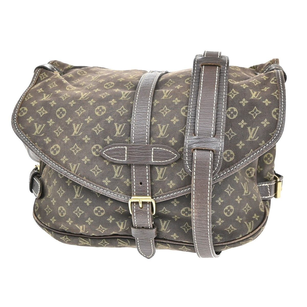 Louis Vuitton Louis Vuitton Saumur Handbag Mini Lin Size ONE SIZE - 1 Thumbnail