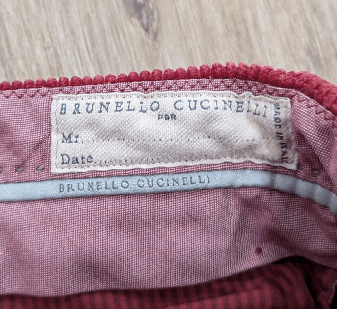 Brunello Cucinelli Brunello Cucinelli Solid Corduroy Pants Rosso 48 US 32 Size US 32 / EU 48 - 6 Thumbnail