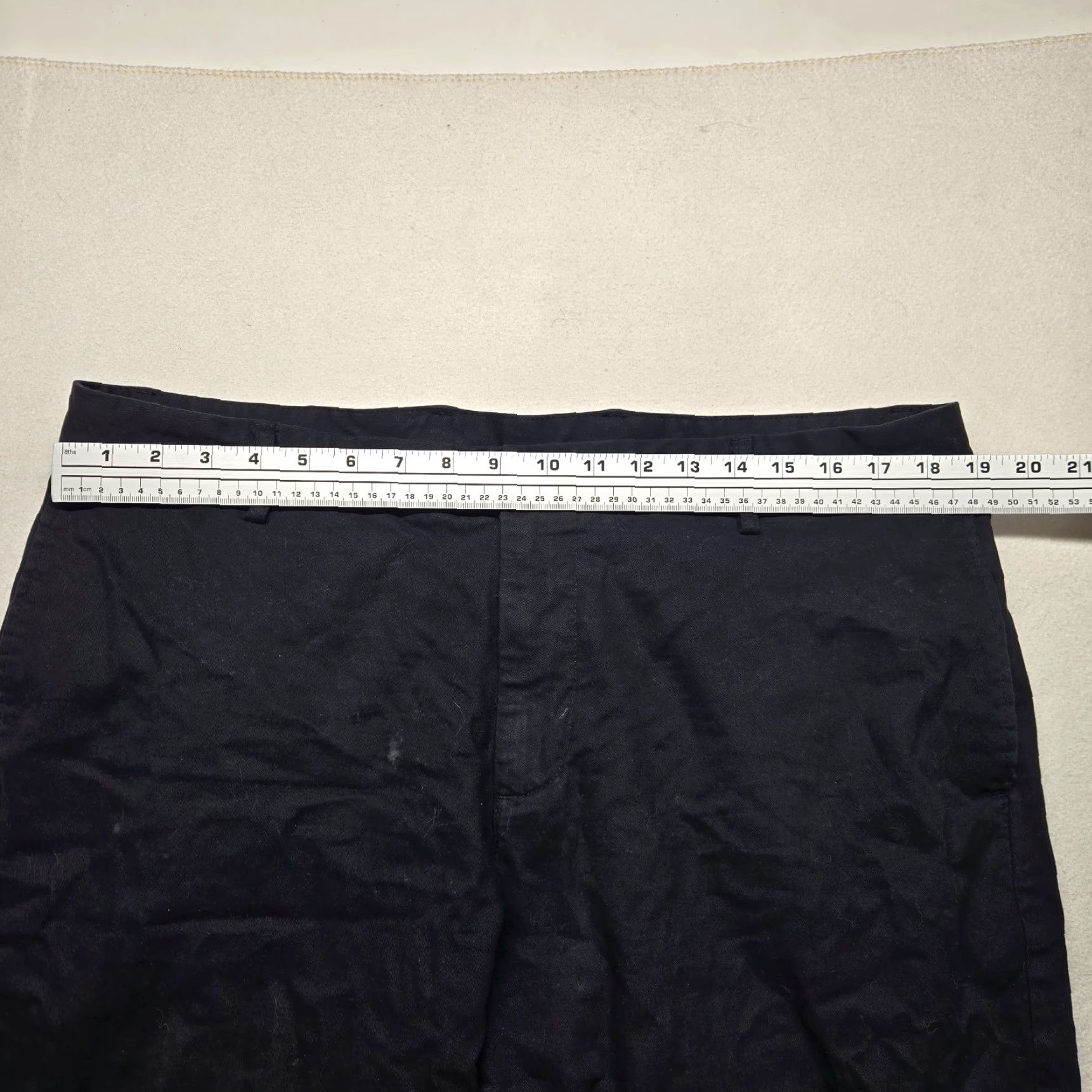 Old Navy Old Navy Athletic Pants Mens 38 x 32 Black 5-Pocket Design Flat Front Chino Stretch Pockets Size US 38 / EU 54 - 4 Thumbnail