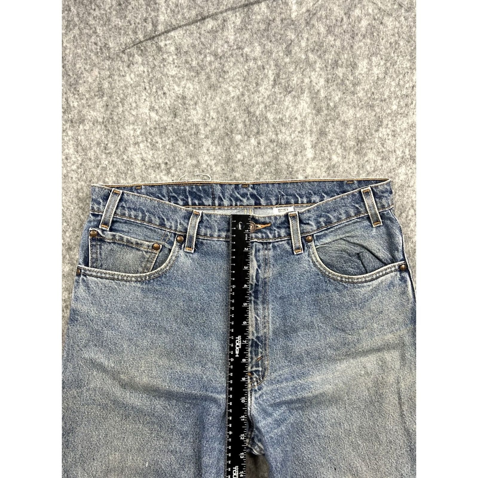 Levi's VINTAGE Levi's 540 Jeans Mens Relaxed Fit Straight Leg Workwear 34x34 Blue Denim Cotton 90s Retro Gangsta Punk Grunge 5-Pocket Mens Regualr Fit Jeans Size US 34 / EU 50 - 2 Thumbnail