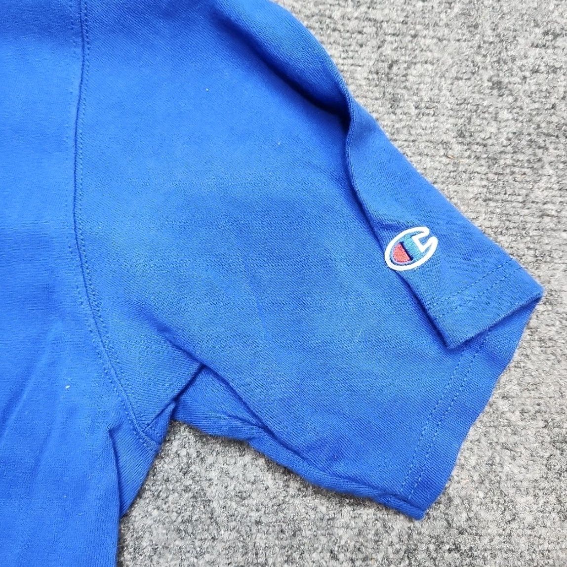 Champion VINTAGE Champion T-Shirt Men XL Blue 90s Solid Crew Neck Short Sleeve Cotton All Seasons Sportswear Size US XL / EU 56 / 4 - 3 Thumbnail