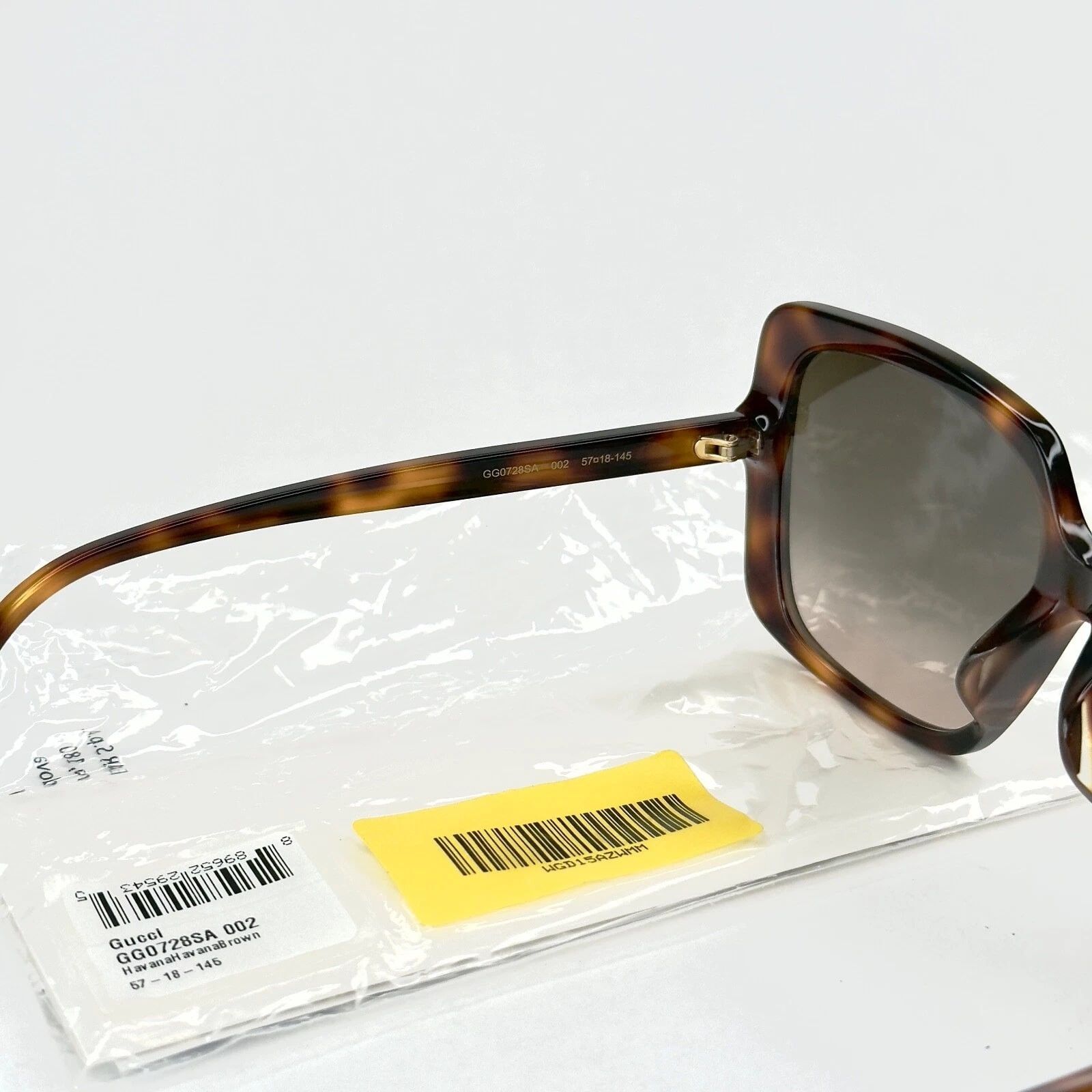 Gucci GUCCI 0728 Brown Stud Logo Oversized Sunglasses GG0728S 002 Size ONE SIZE - 2 Thumbnail