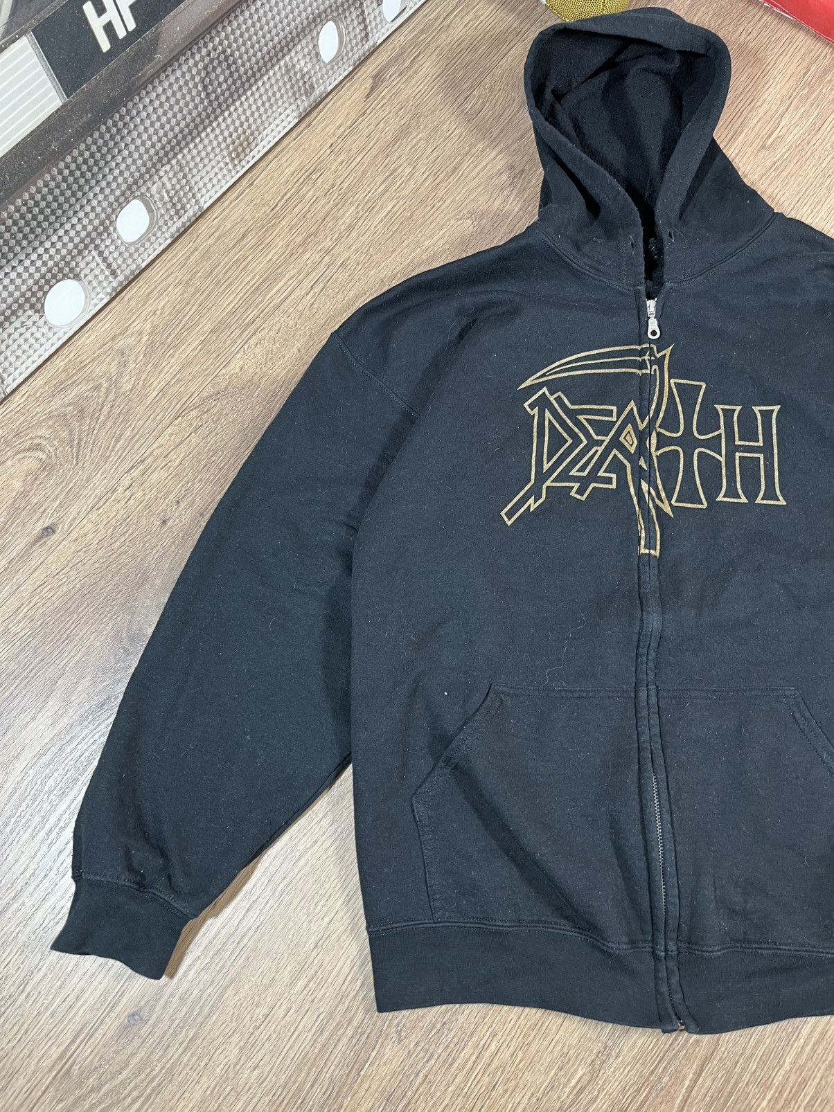 Vintage DEATH Band The Sound Of Perseverance Zip-Up Hoodie Size US XL / EU 56 / 4 - 3 Thumbnail