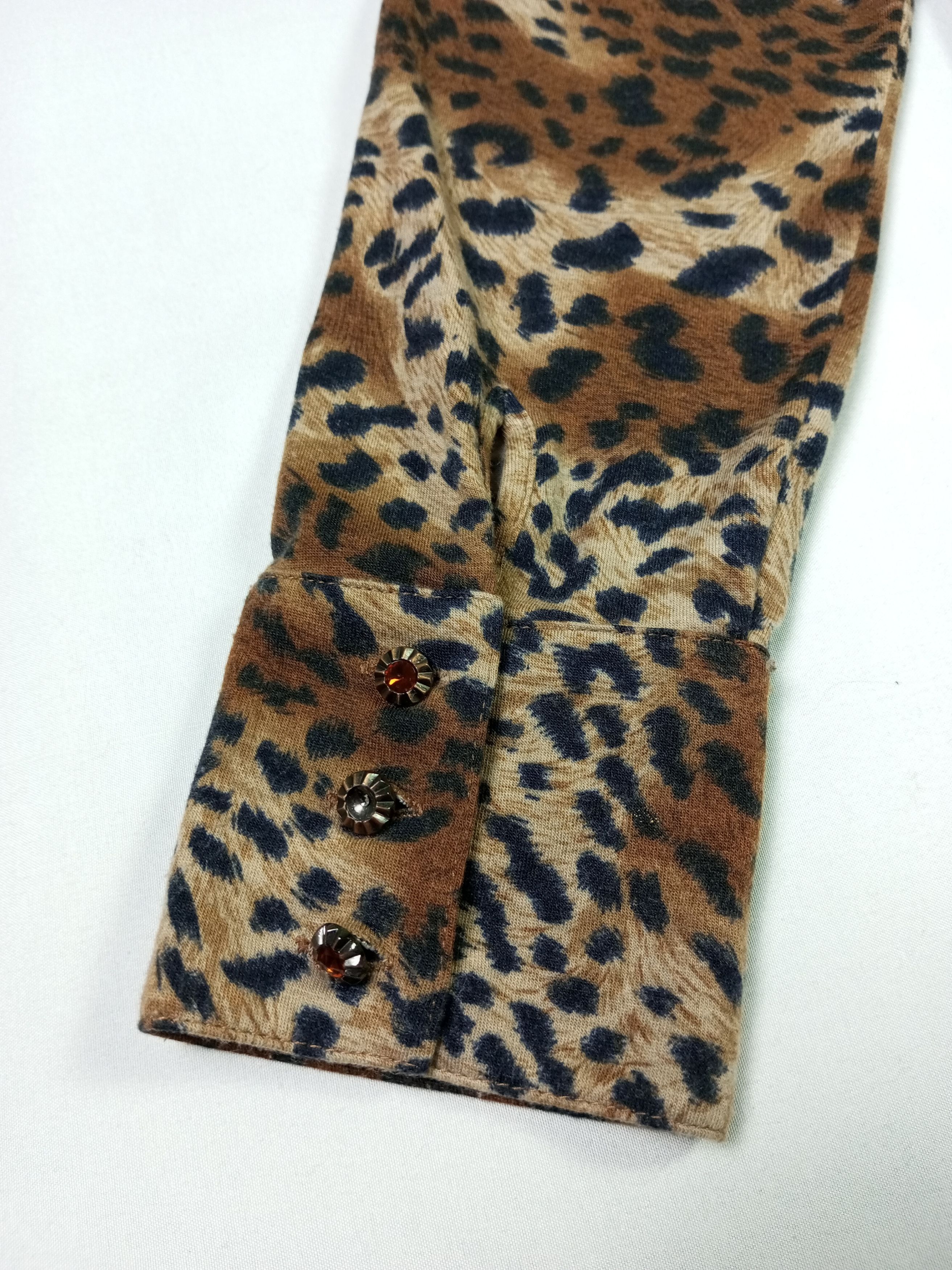 Designer × Japanese Brand Vintage leopard print button up blouses Size M / US 6-8 / IT 42-44 - 11 Thumbnail