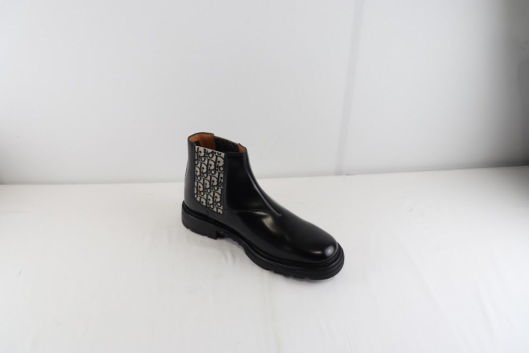Dior o1rshd1 Expl Explorer Chelsea Boot Calf in Black/Beige Size US 12 / EU 45 - 4 Thumbnail