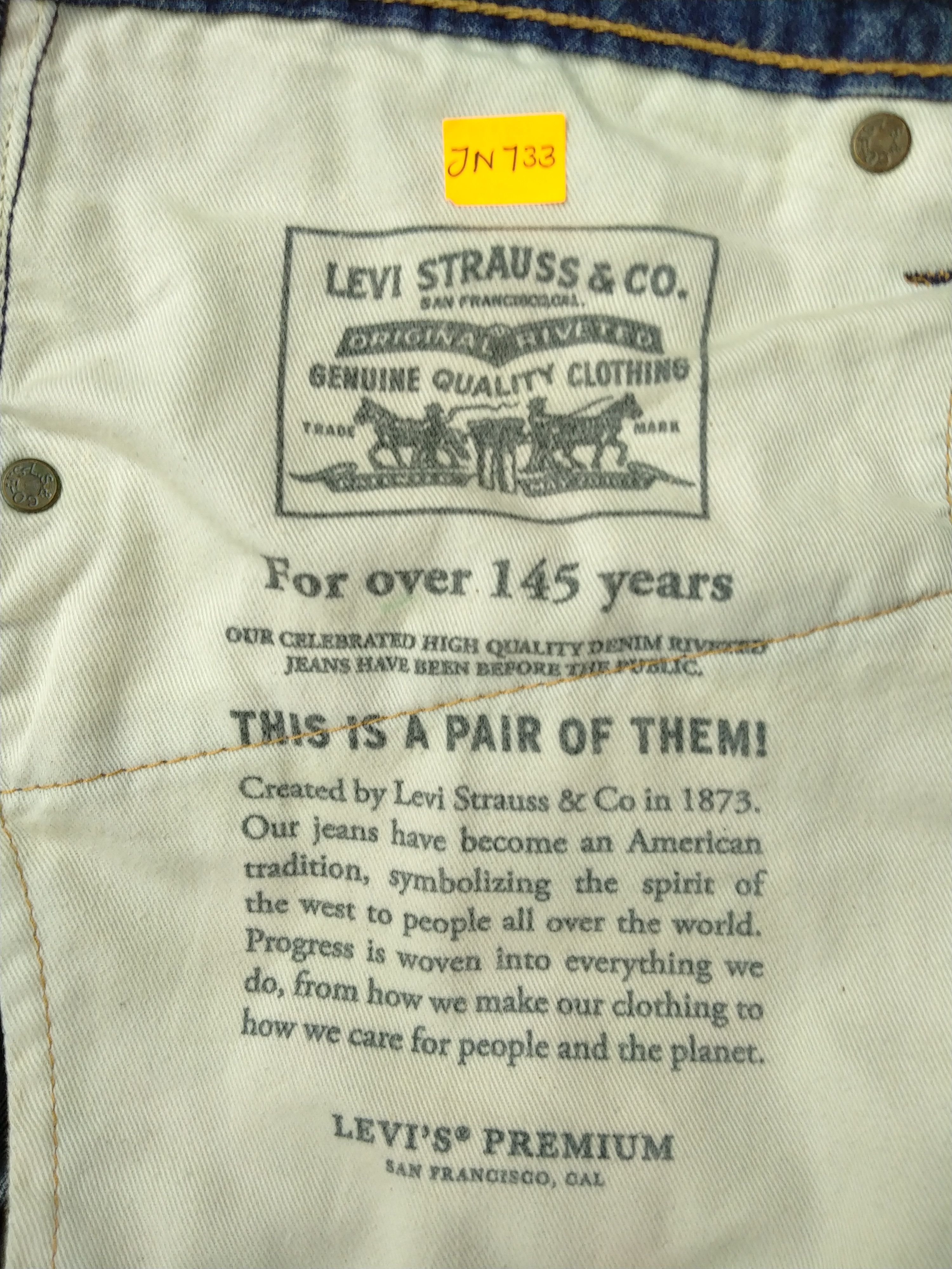 Levi's Faded Blue Levi's Premium 505 Denim 33 x 28.5 JN733 Size US 33 - 10 Thumbnail
