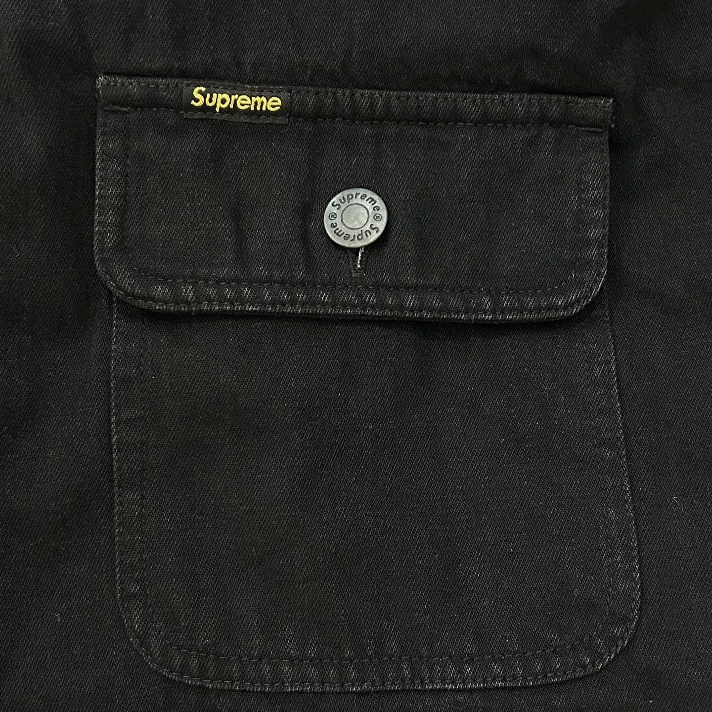 Supreme Supreme 22FW Fleece Denim Hooded Paneled Shirt L Size US L / EU 52-54 / 3 - 6 Thumbnail
