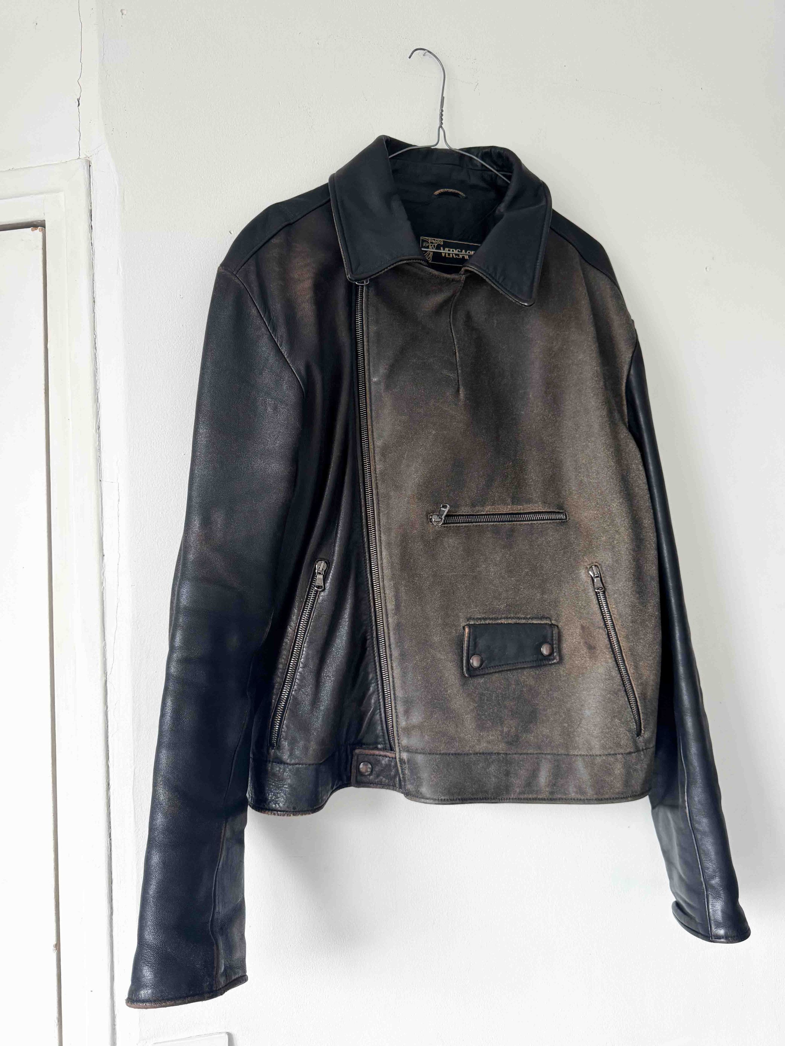 Versace Versace Vintage Leather Jacket Size US L / EU 52-54 / 3 - 4 Thumbnail