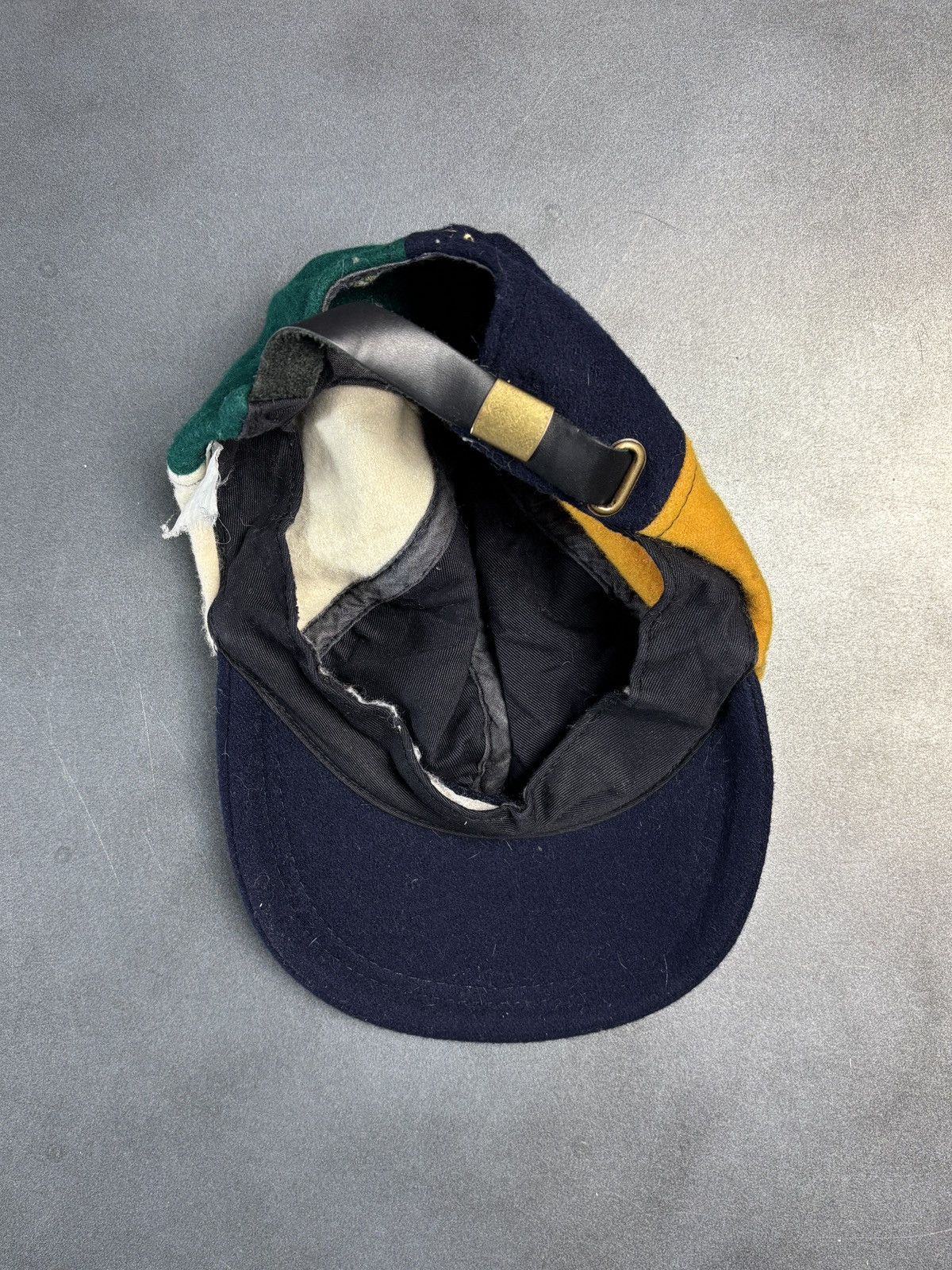 Gap × Vintage 1990s Vintage Wool Baseball Cap Bluenotes Colourblock Hat 90 Size ONE SIZE - 10 Thumbnail