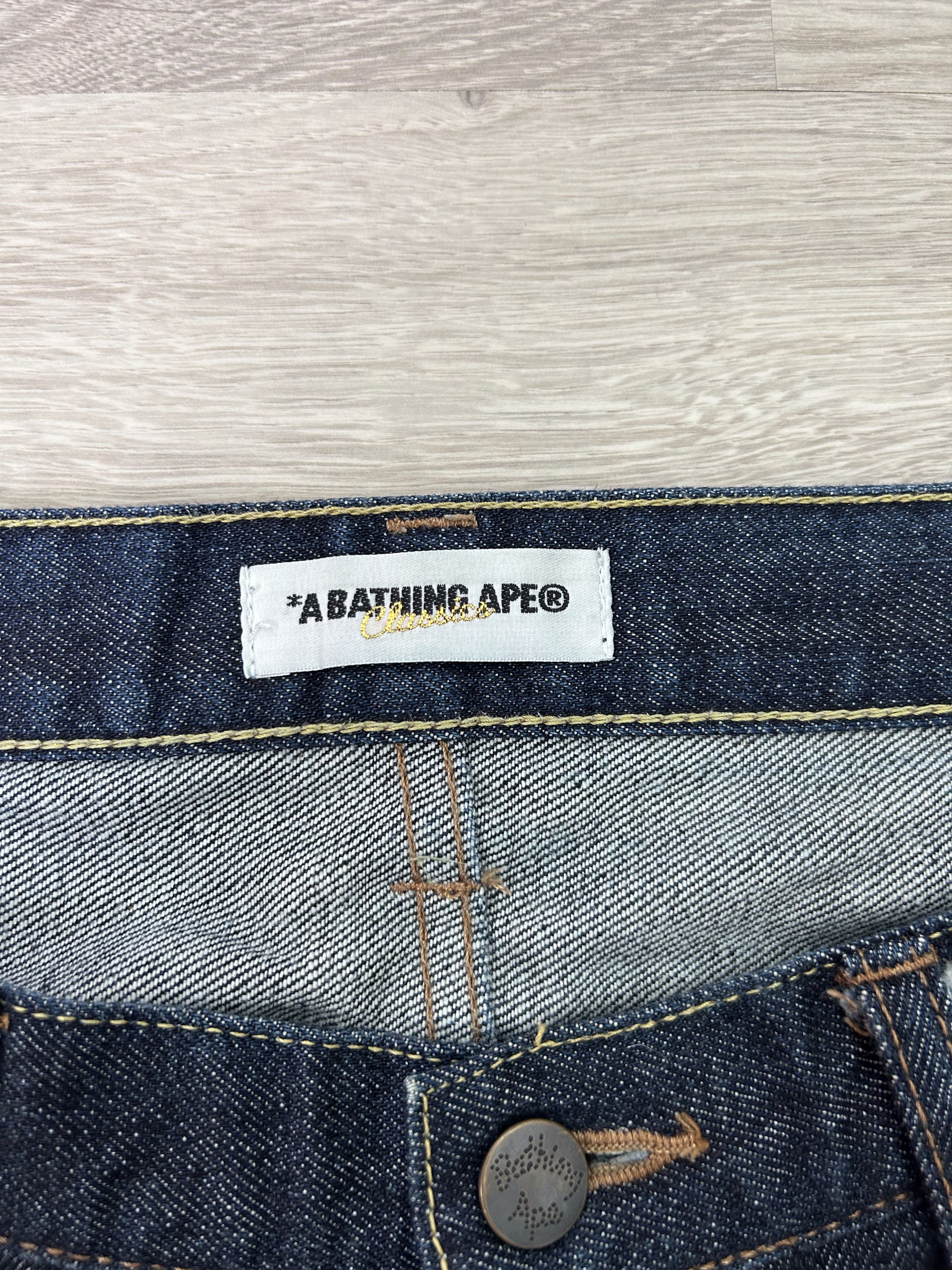 Bape BAPE Fire STA Denim Shorts [Size L] Size US 35 - 4 Thumbnail