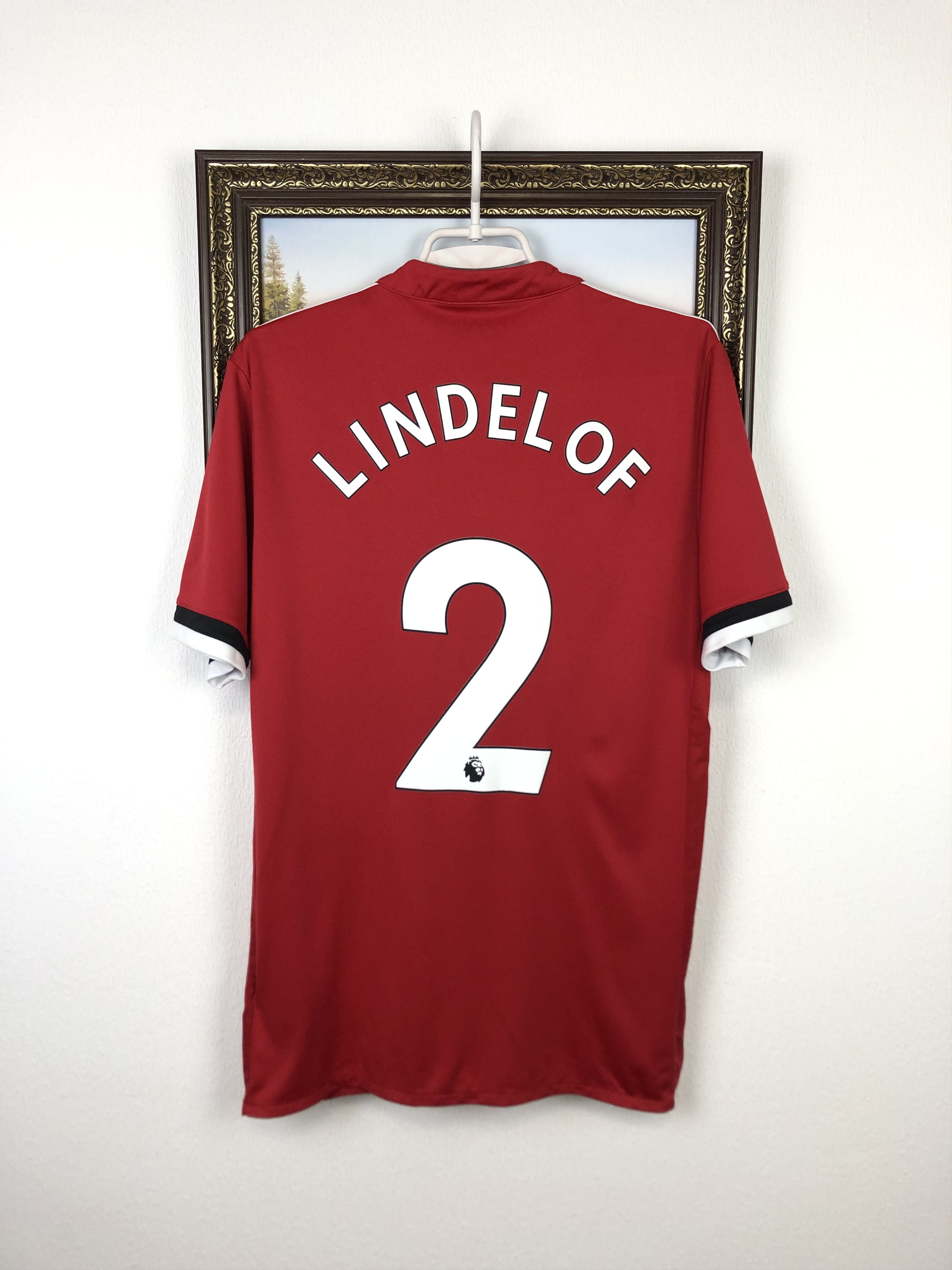 Adidas Manchester United Home football shirt 2017#2 Lindelof Adidas Size US M / EU 48-50 / 2 - 1 Thumbnail