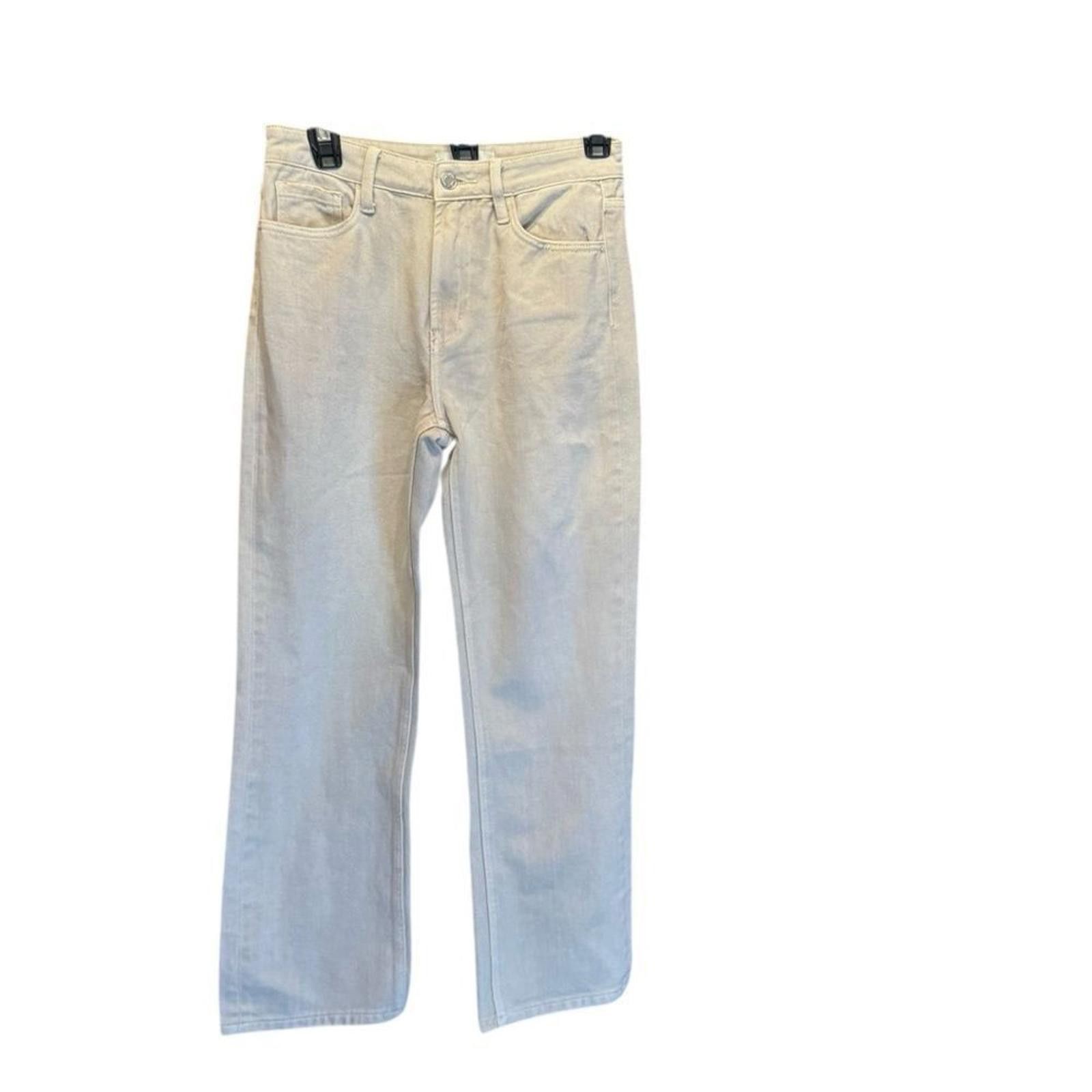 Velvet Vervet. Rocky Barrel Cream-Colored High-Waist Jeans Size 25. Size 25" / US 0 / IT 36 - 4 Thumbnail