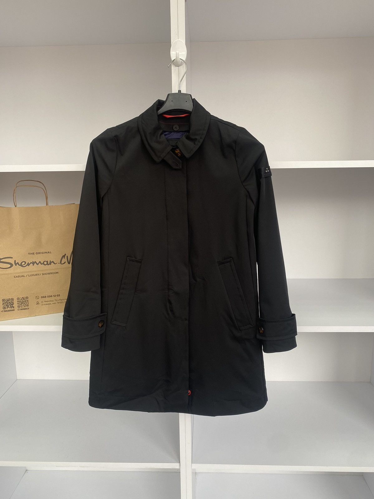 Designer × Peuterey × Vintage Vintage Peuterey women's black coat Size XS / US 0-2 / IT 36-38 - 1 Thumbnail