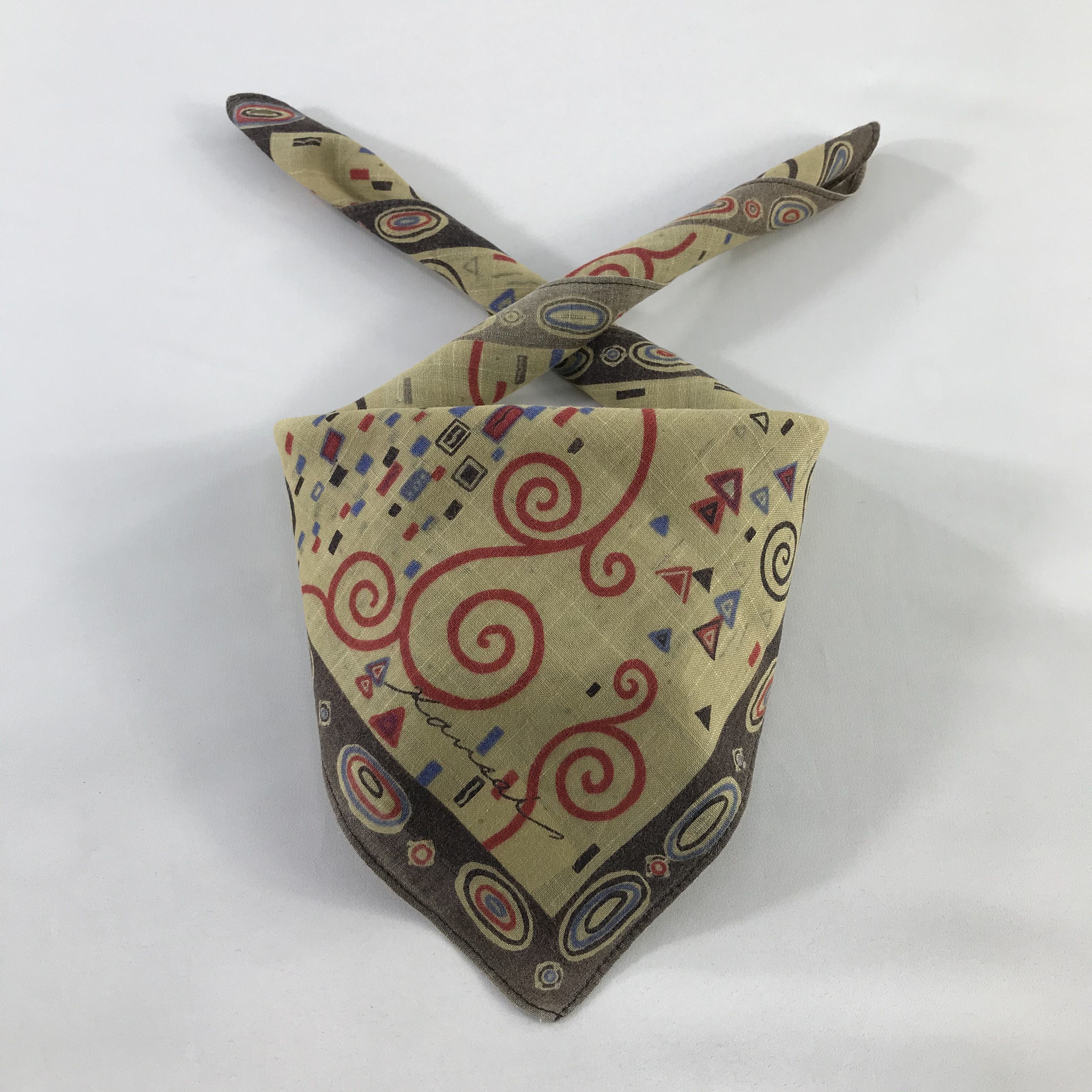Kansai Yamamoto × Vintage Kansai Bandana / Handkerchief / Neckerchief - S553 Size ONE SIZE - 3 Thumbnail