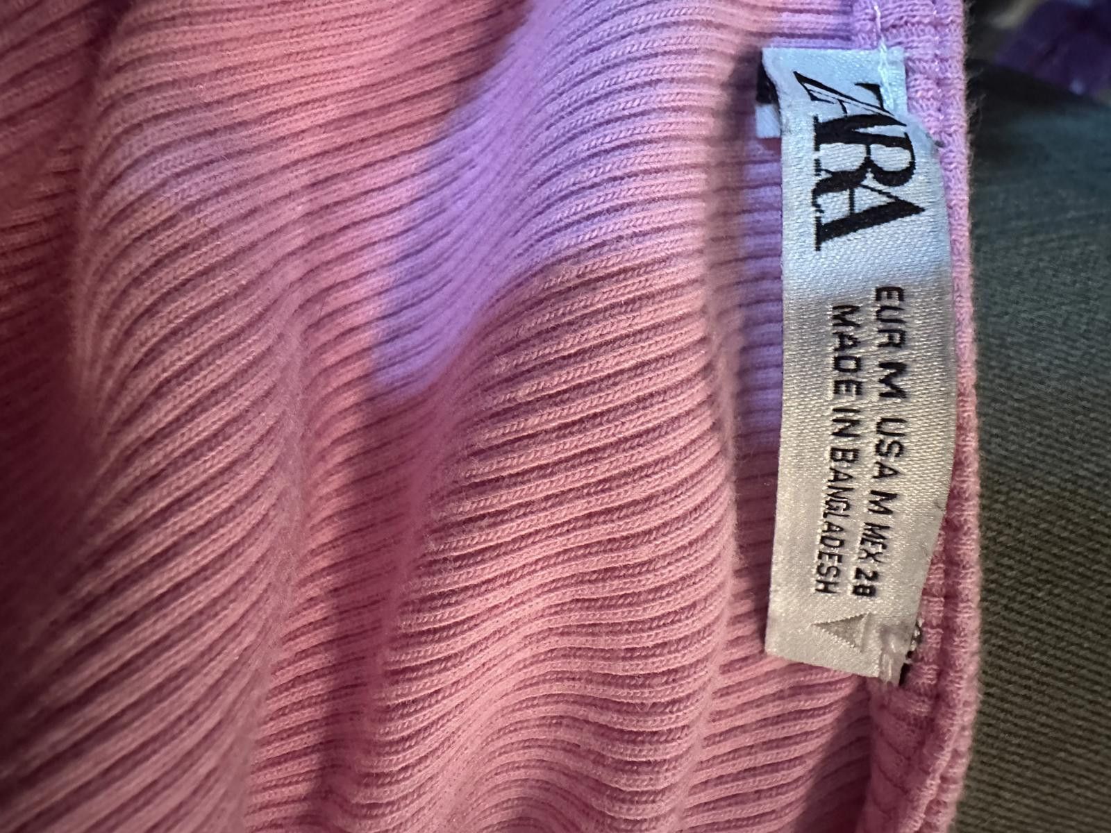 Zara Zara Pink Ruched Drawstring Crop Top Size M Size M / US 6-8 / IT 42-44 - 4 Thumbnail