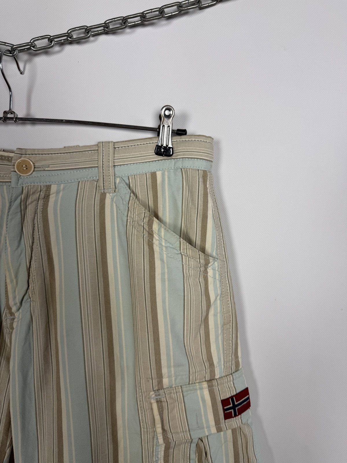 Napapijri Napapijri Vintage Cargo Striped Shorts Outdoor Size 36 Size US 36 / EU 52 - 2 Thumbnail