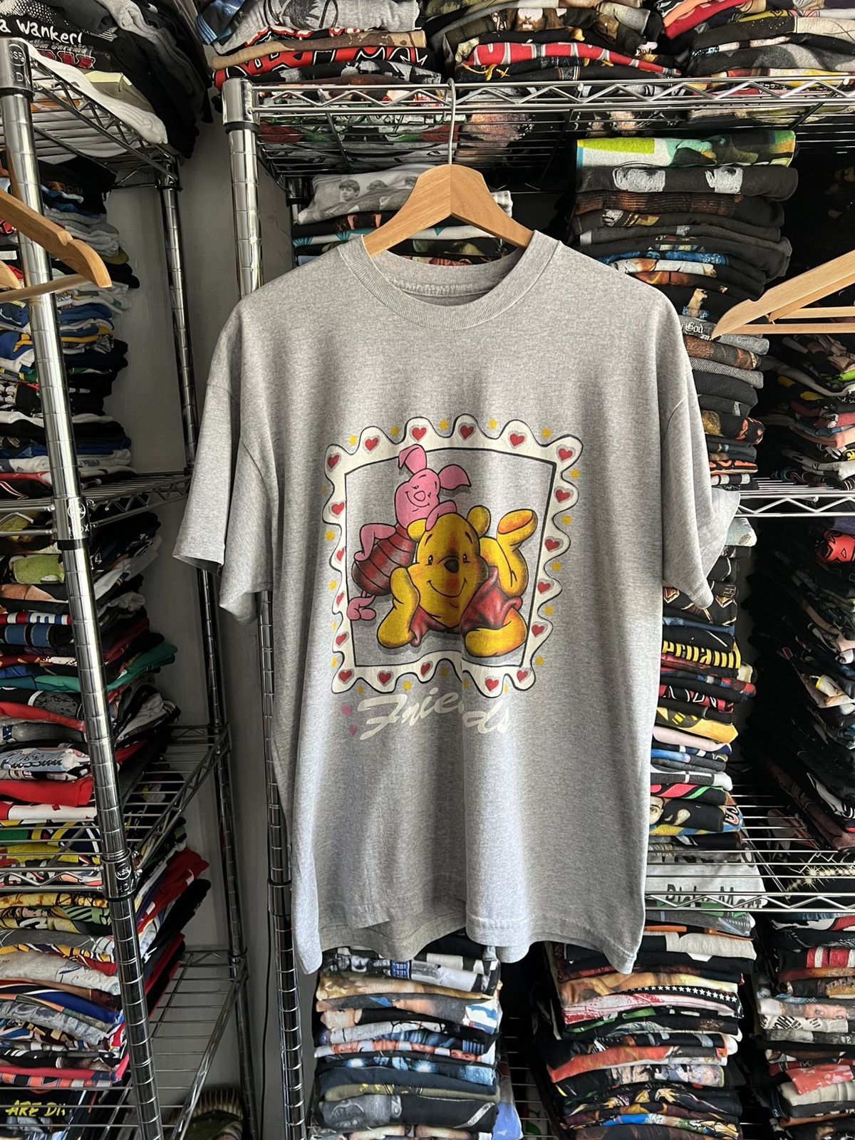 Disney 90s Winnie The Pooh & Piglet Bootleg Tee Size US L / EU 52-54 / 3 - 1 Thumbnail