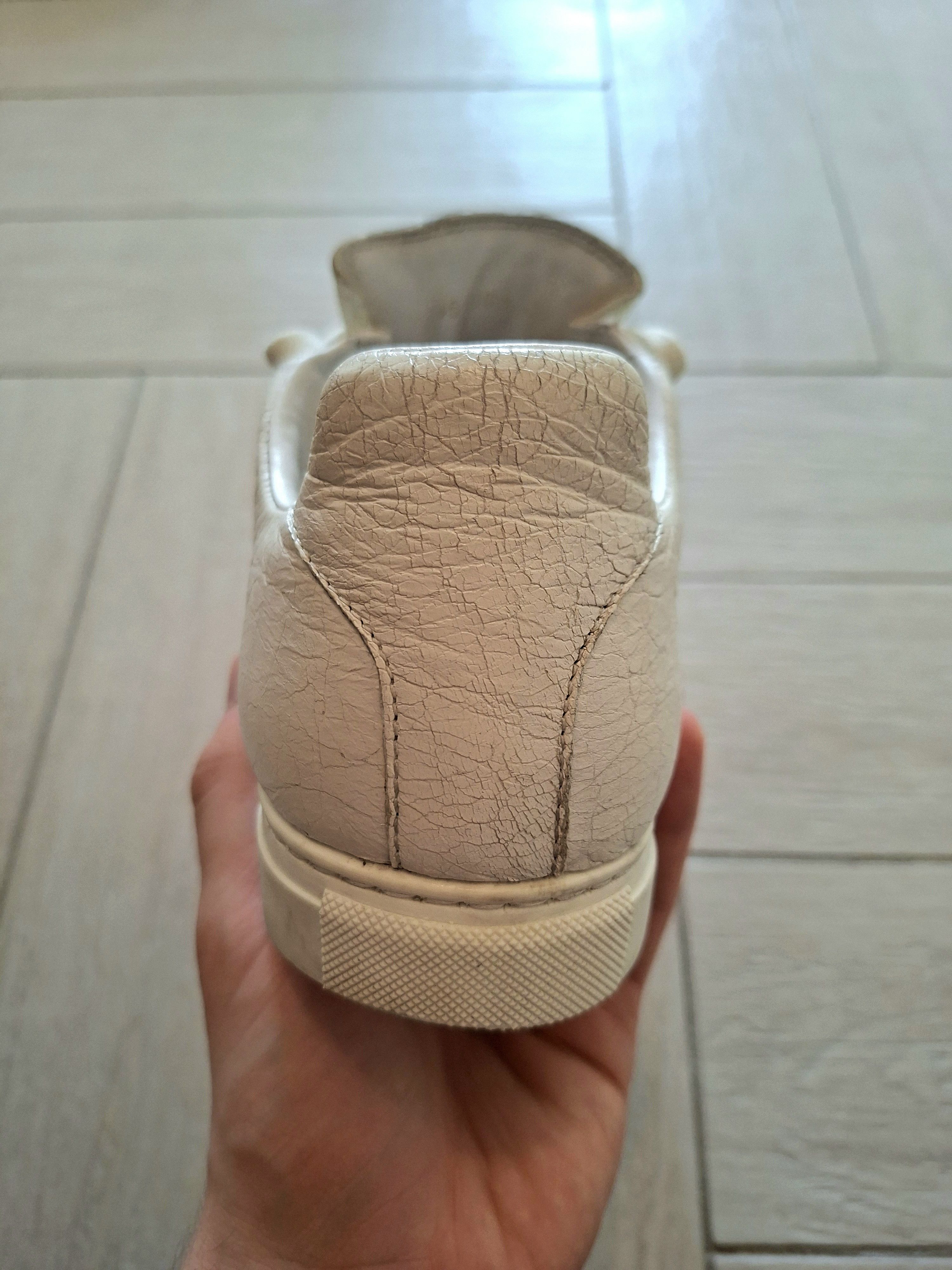 Balenciaga White and Gold Balenciaga Arenas Size US 9 / IT 39 - 5 Thumbnail
