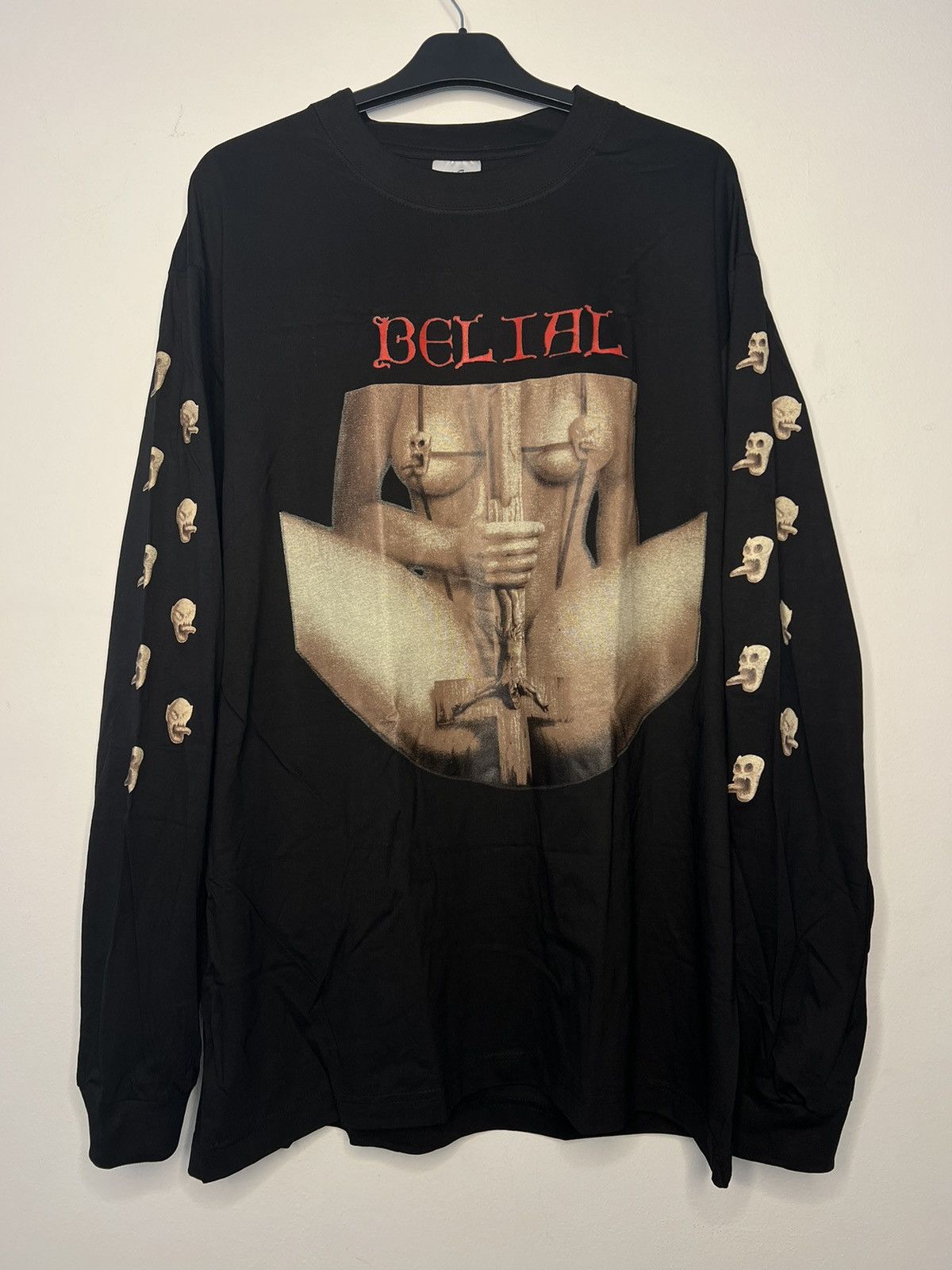 Band Tees × Vintage Vtg 1990s Belial Never Again Rare Black Metal Longsleeve Size US XL / EU 56 / 4 - 1 Thumbnail
