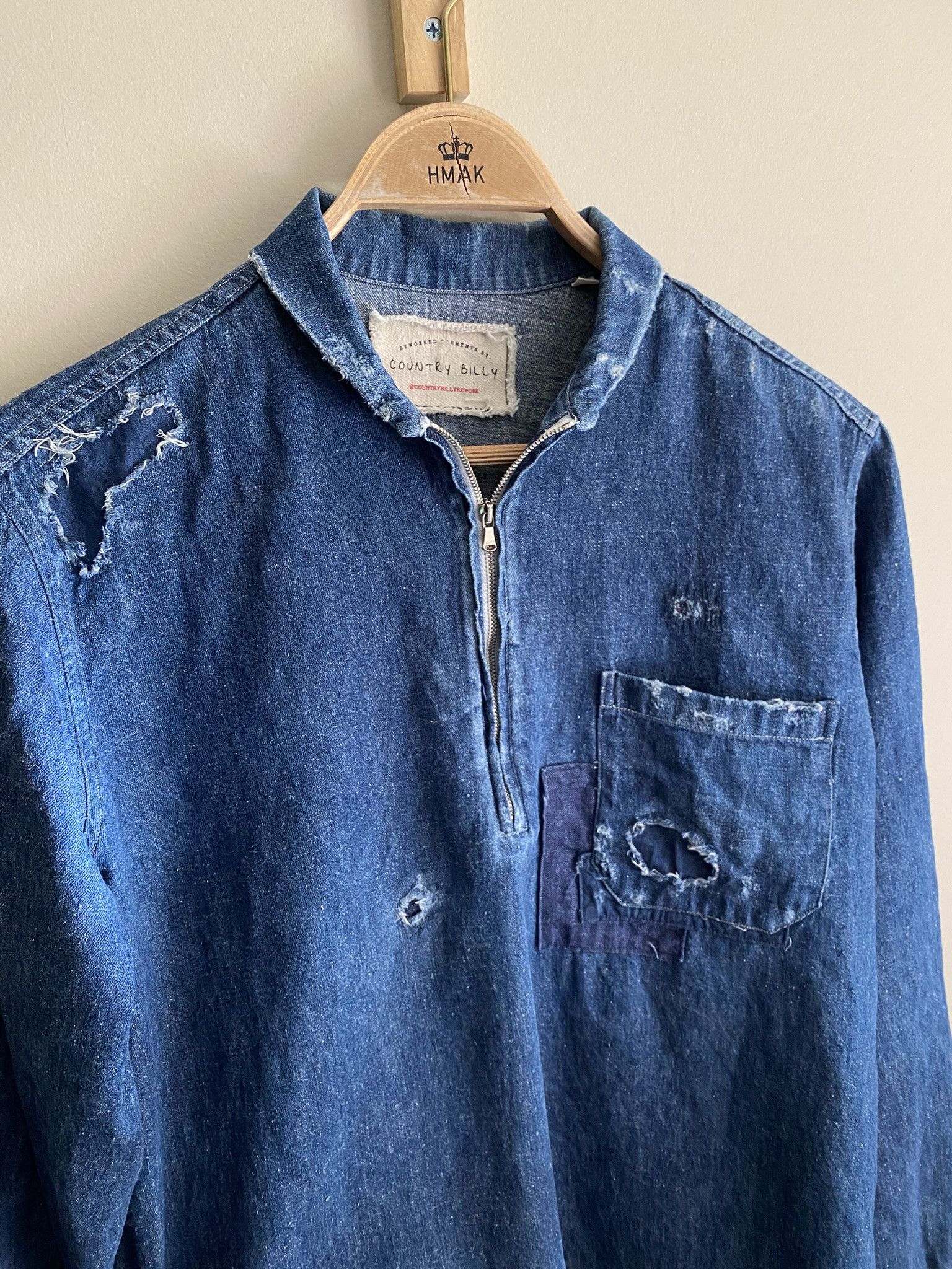 Our Legacy Distressed Half Zip - Japanese Hemp/Cotton Size US S / EU 44-46 / 1 - 22 Thumbnail