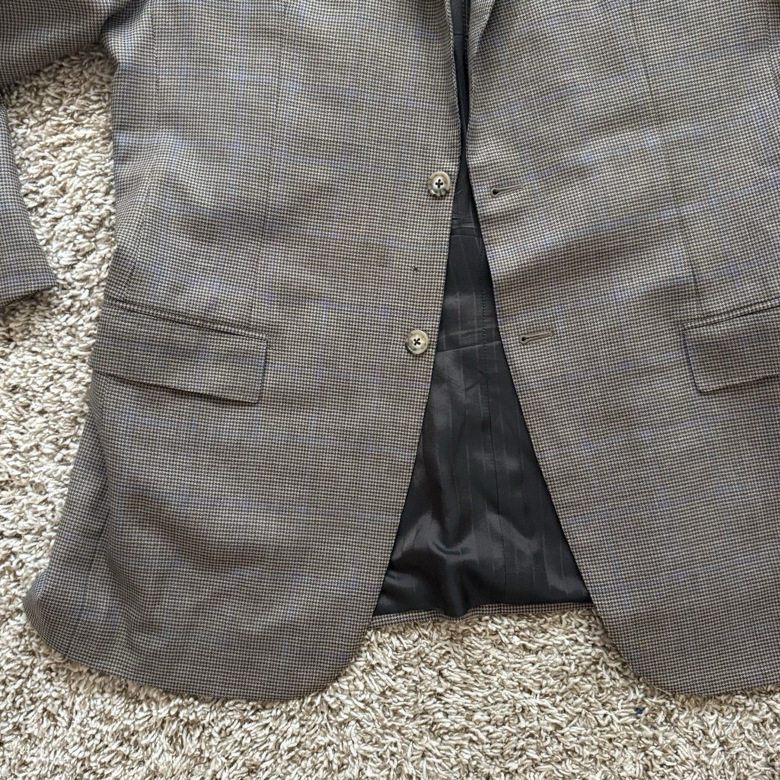 Ermenegildo Zegna Ermenegildo Zegna Wool Trofeo Brown Suit Jacket Size 52 L Size 52L - 16 Thumbnail