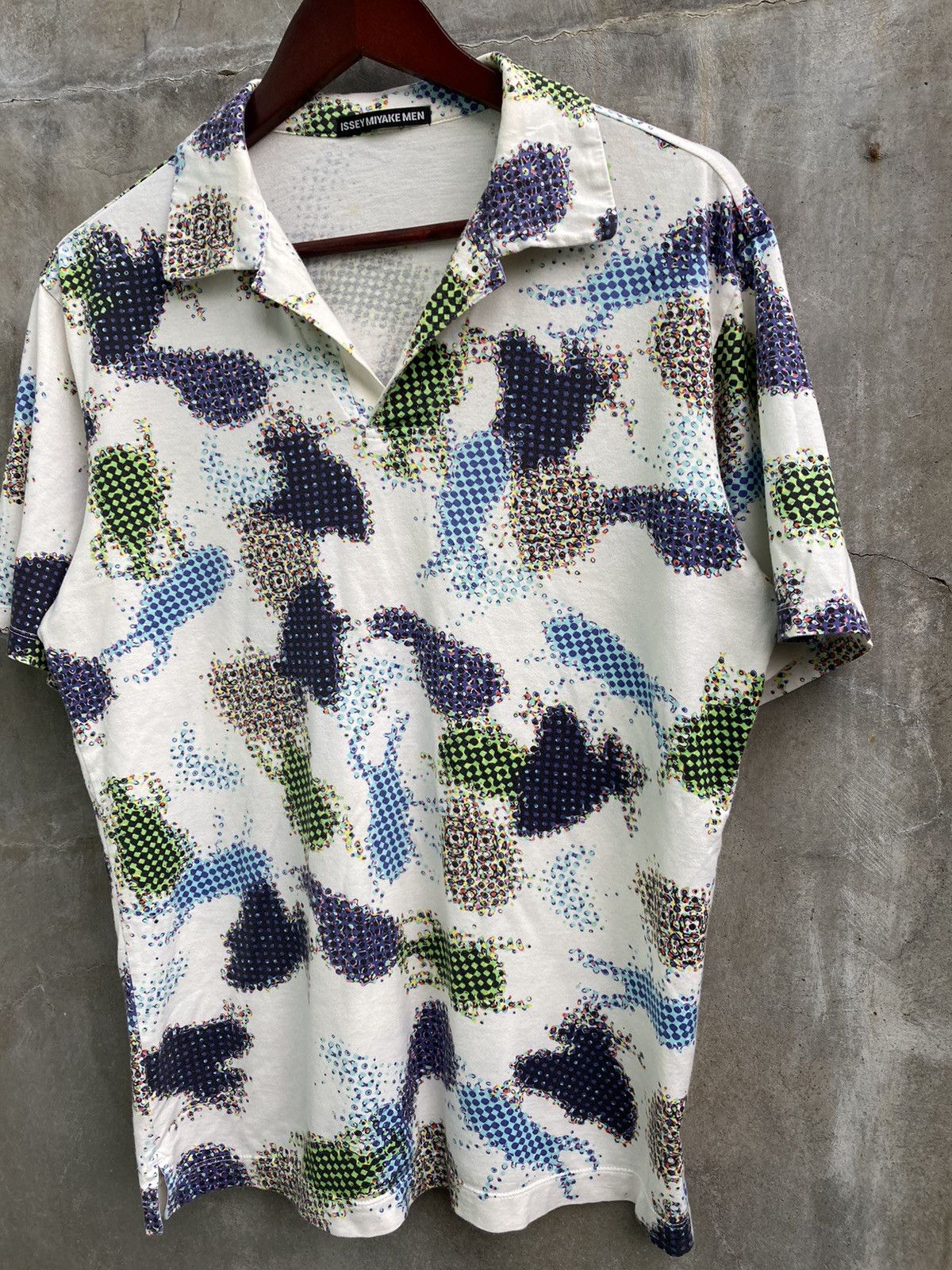 Issey Miyake Printed Polo Shirt Size US M / EU 48-50 / 2 - 2 Thumbnail