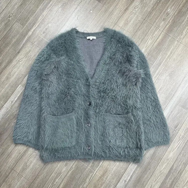 Japanese Brand Issey Miyake PLST Faux Fur Mohair Cardigan Size US M / EU 48-50 / 2 - 1 Thumbnail