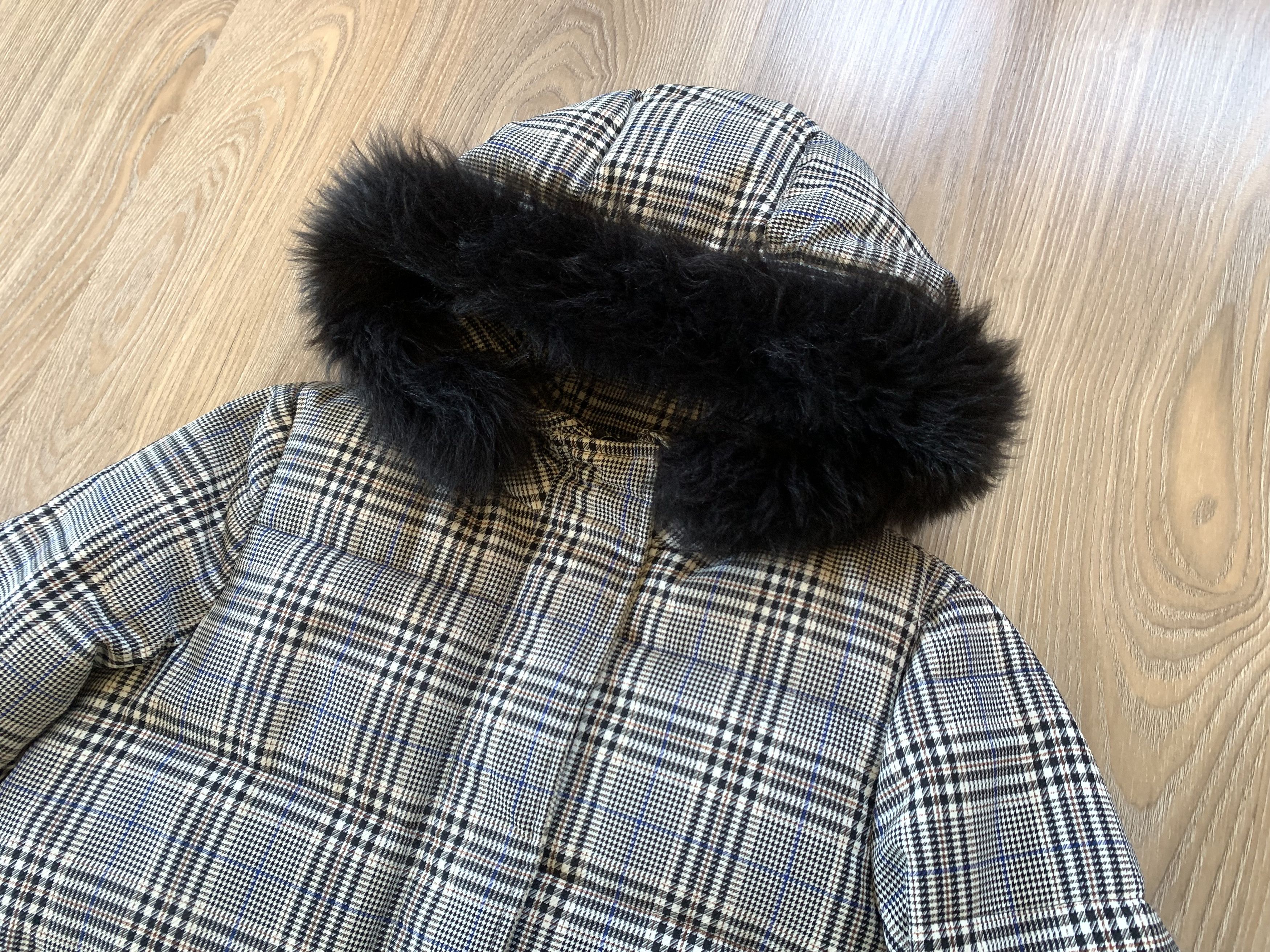Massimo Dutti Massimo Dutti Womens Check Long Down Jacket Size M / US 6-8 / IT 42-44 - 5 Thumbnail