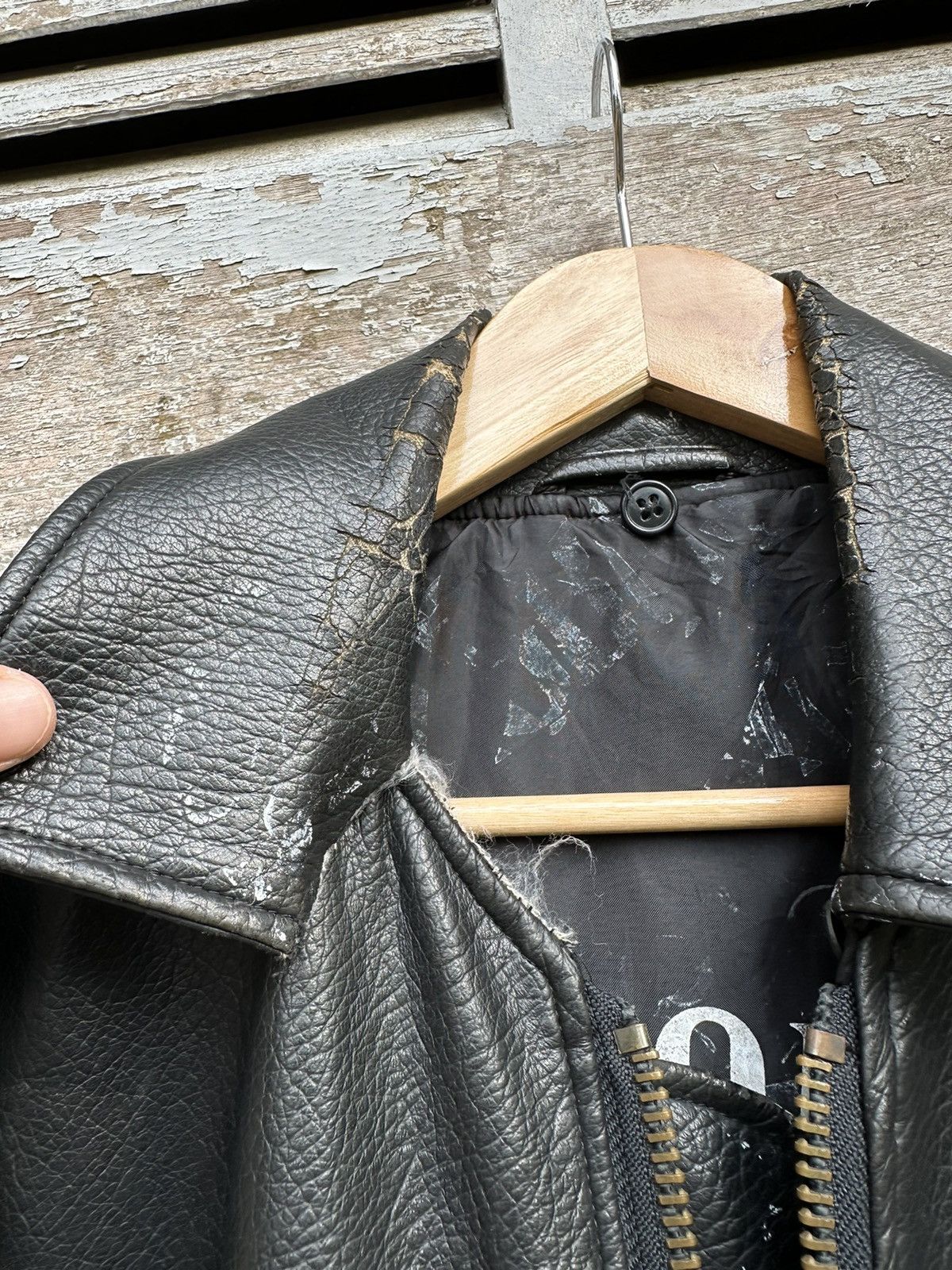 Vintage 👹Vintage Airborne US Airforce Leather Bomber Jacket Size US M / EU 48-50 / 2 - 14 Thumbnail