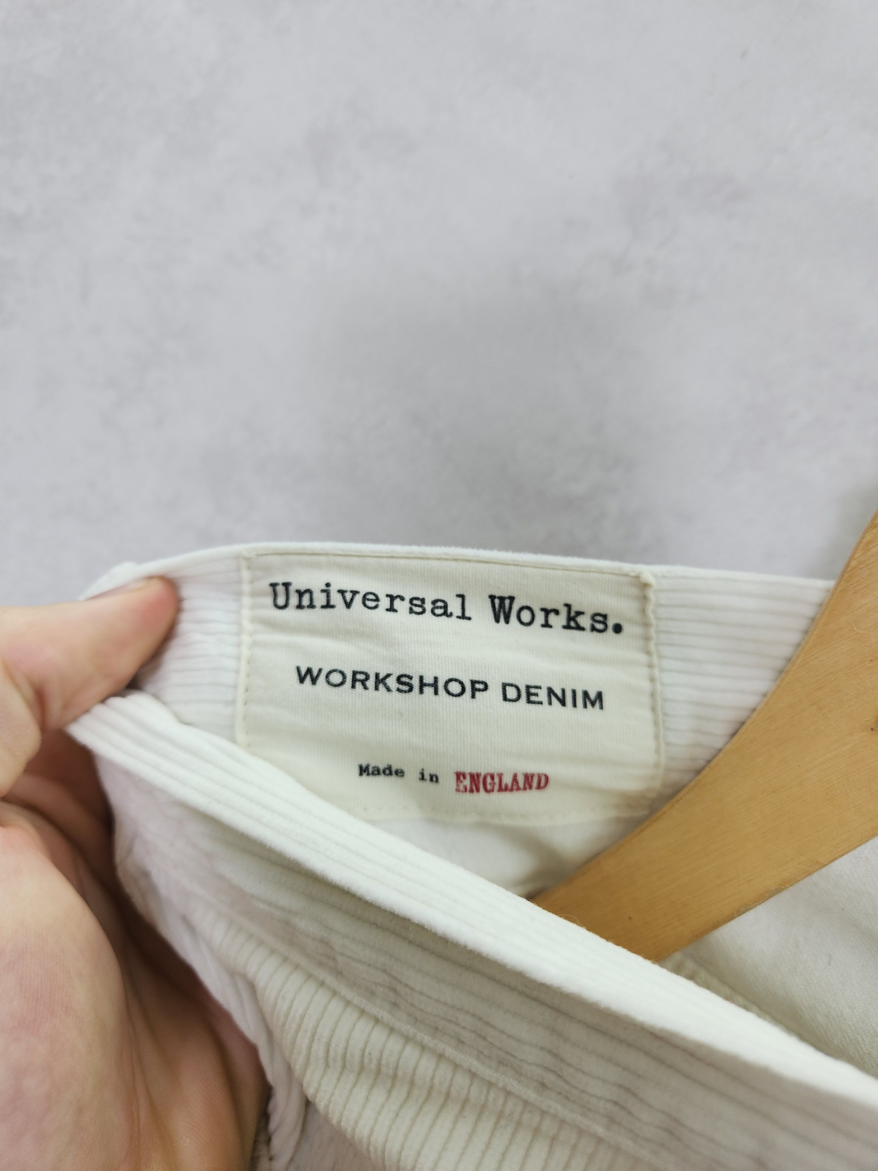 Universal Works Universal works workshop denim velvet corduroy white pants Size US 30 / EU 46 - 10 Thumbnail