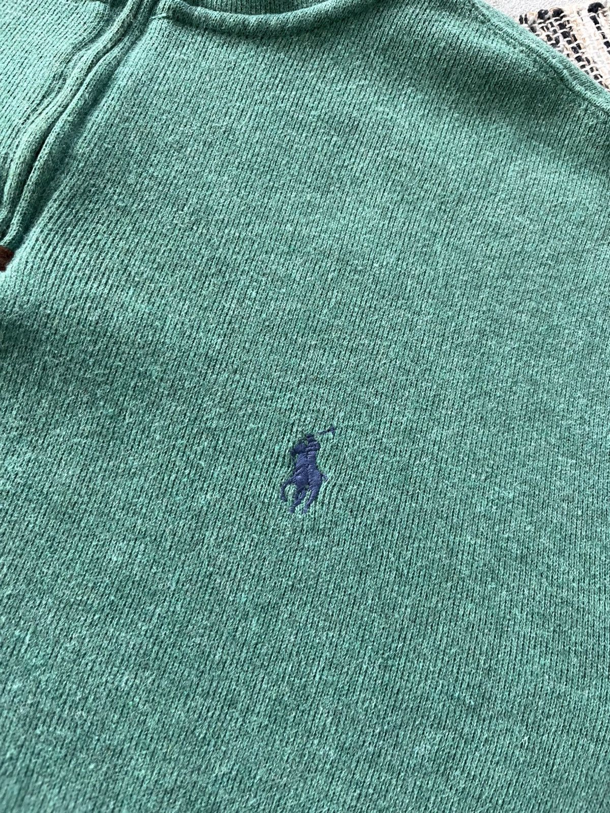 Polo Ralph Lauren Vintage Polo Ralph Lauren Half Zip Sweatshirt Green Y2K Size US M / EU 48-50 / 2 - 9 Thumbnail