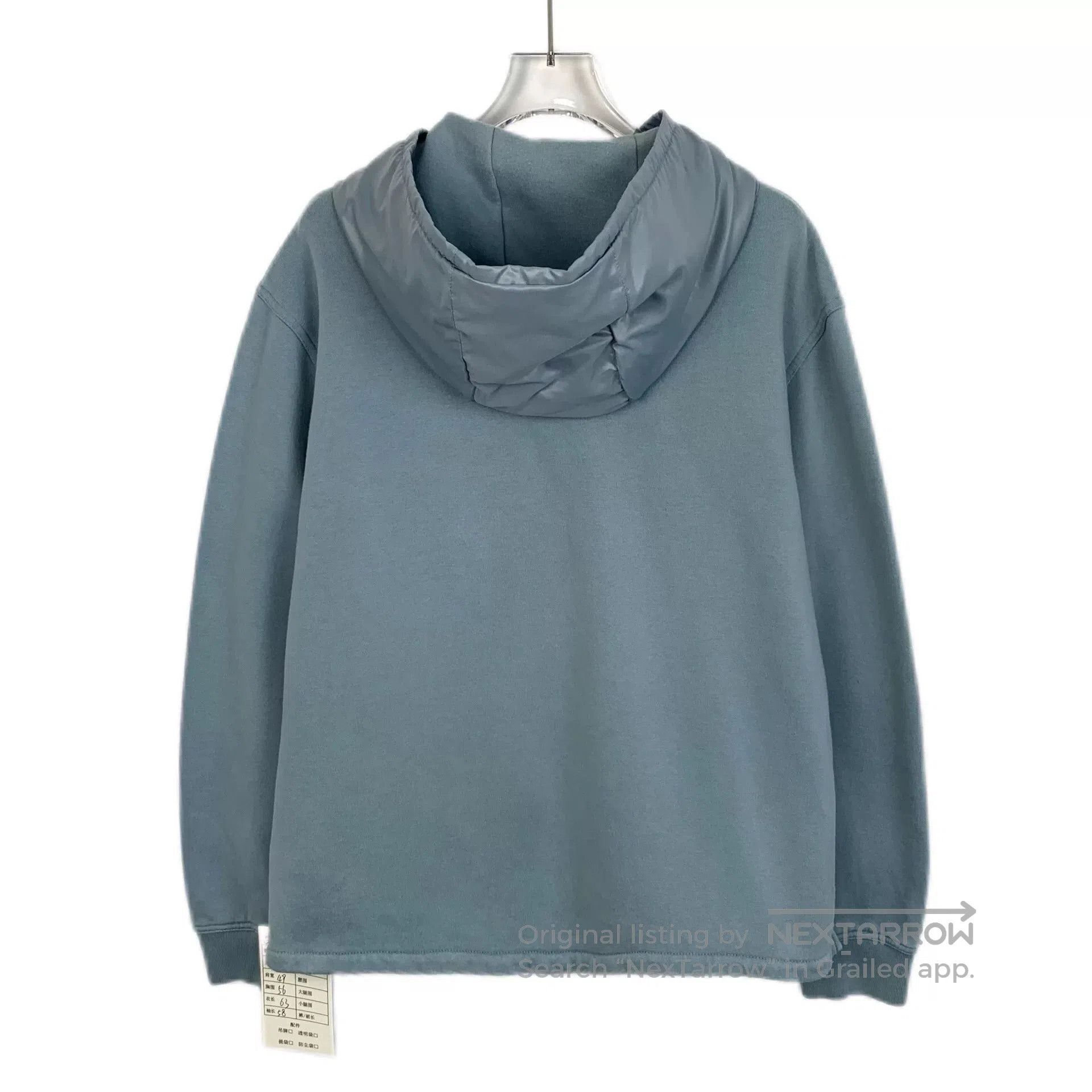Hermes light blue cotton hooded sweatshirt. Size US M / EU 48-50 / 2 - 2 Thumbnail