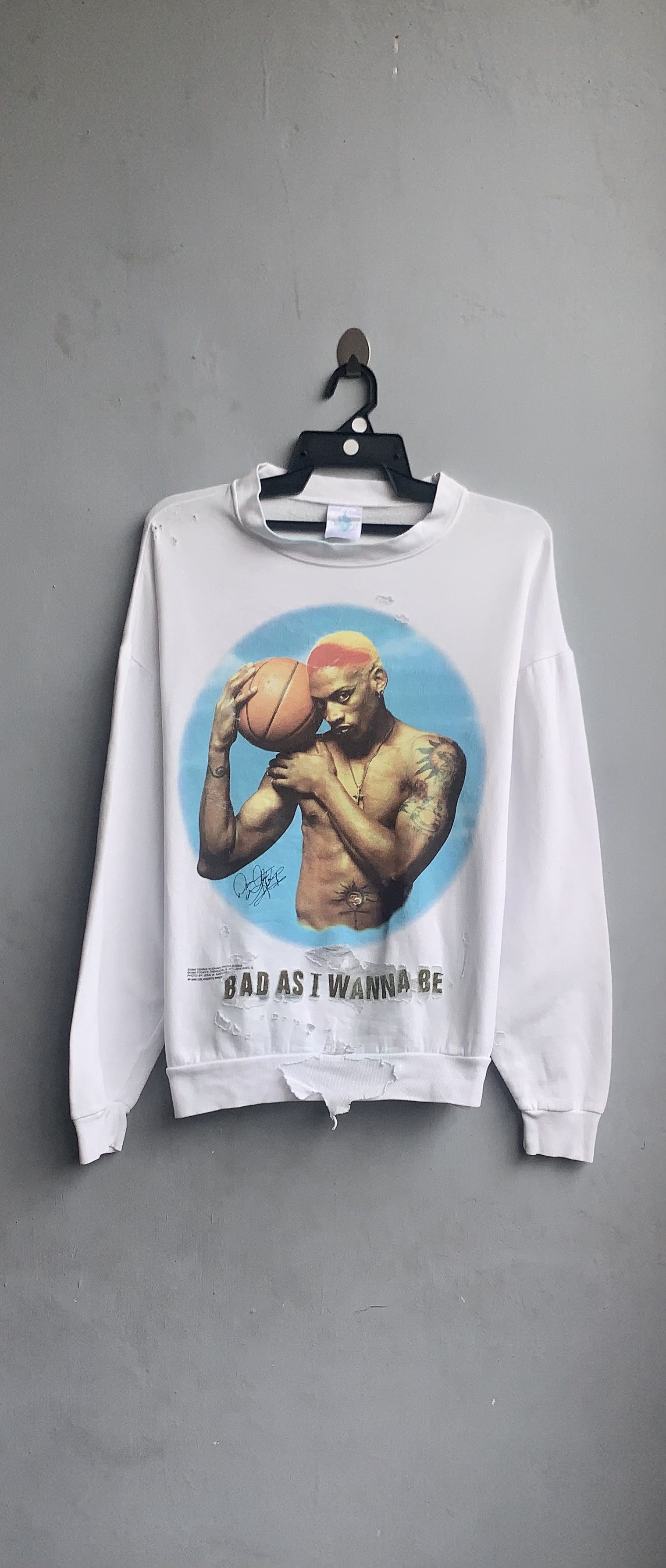 NBA × Vintage Dennis Rodman 1990's Vintage Sweatshirt Size US L / EU 52-54 / 3 - 1 Thumbnail