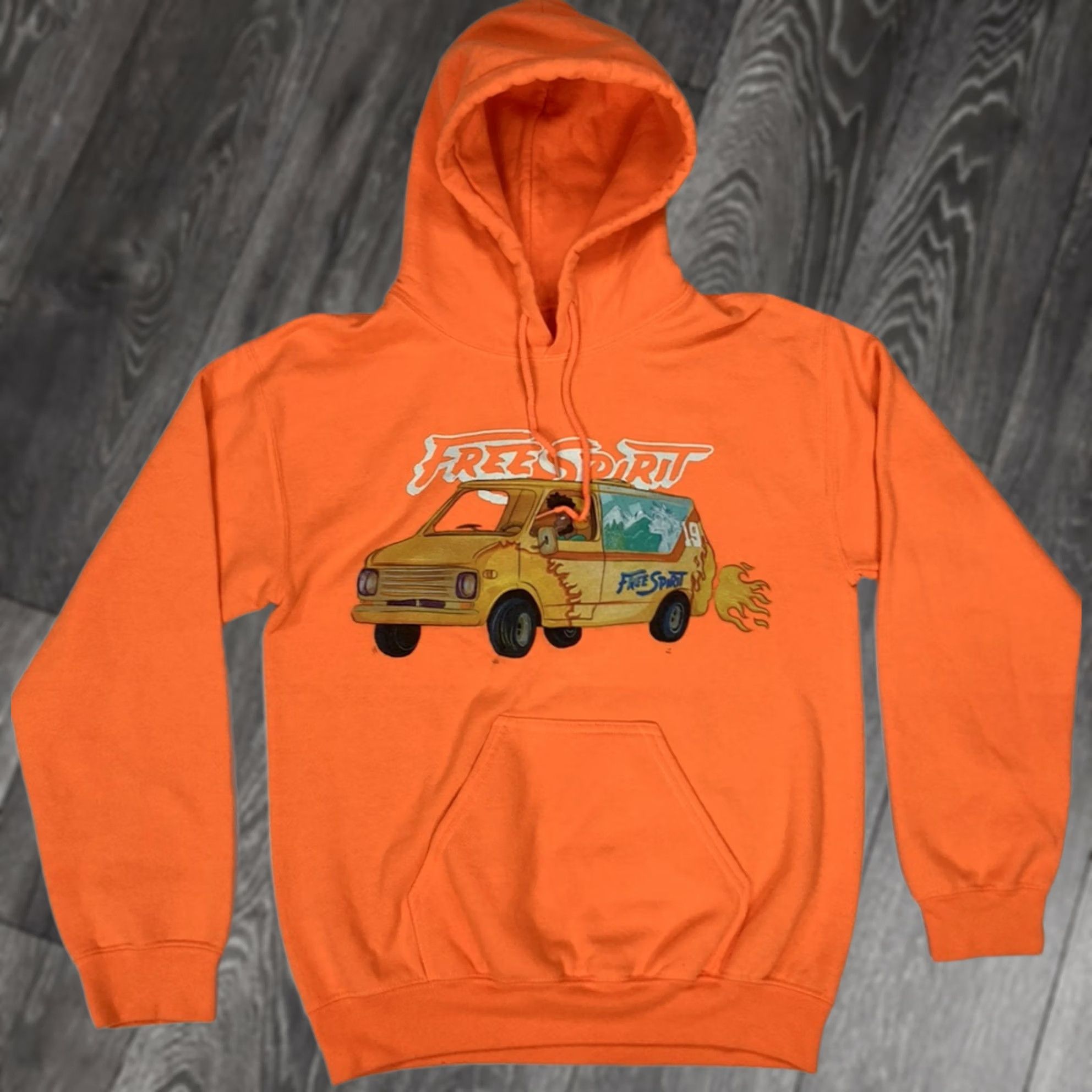 ESPIRIT Khalid Hoodie Women Small Orange Pullover Crew Neck Zipless Pullover Size S / US 4 / IT 40 - 1 Thumbnail