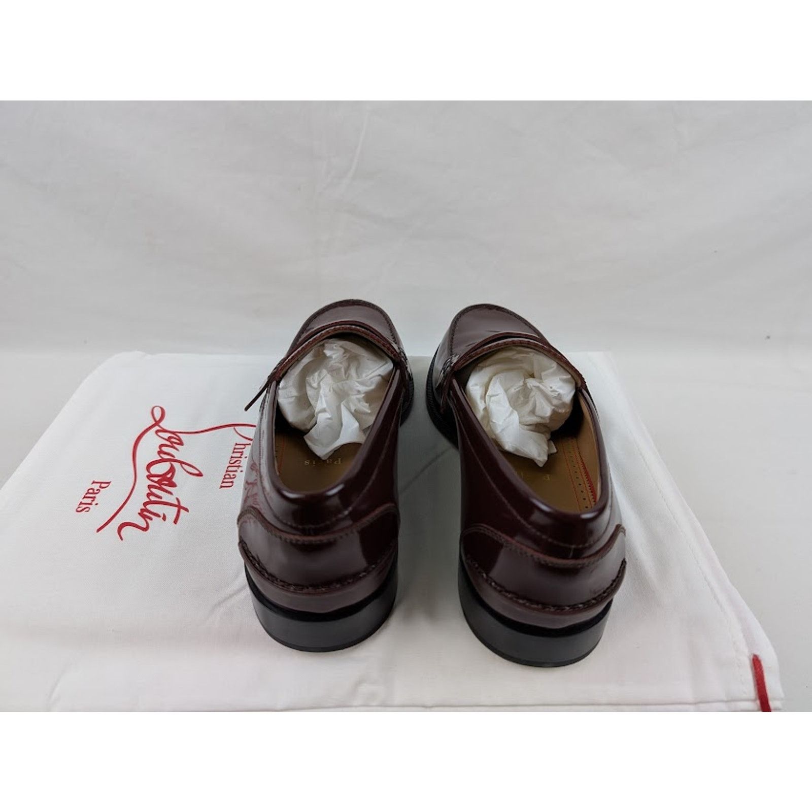 Christian Louboutin o1rshd1 Penny Flat Shoes in Bordeaux Size US 9 / EU 42 - 4 Thumbnail
