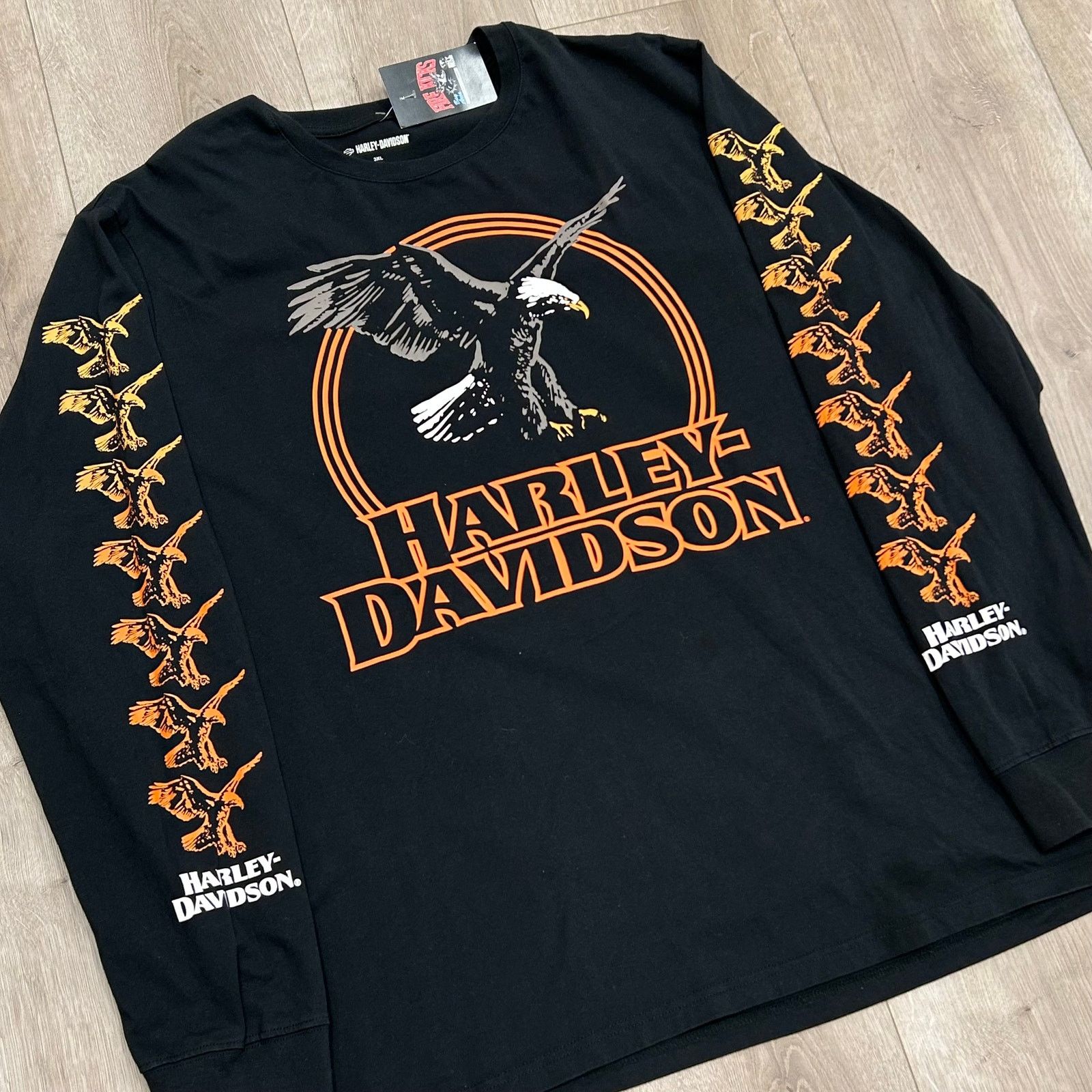 Harley Davidson Harley-Davidson Rising Eagle Long Sleeve Tee Black Size 3XL Size US XXL / EU 58 / 5 - 5 Thumbnail