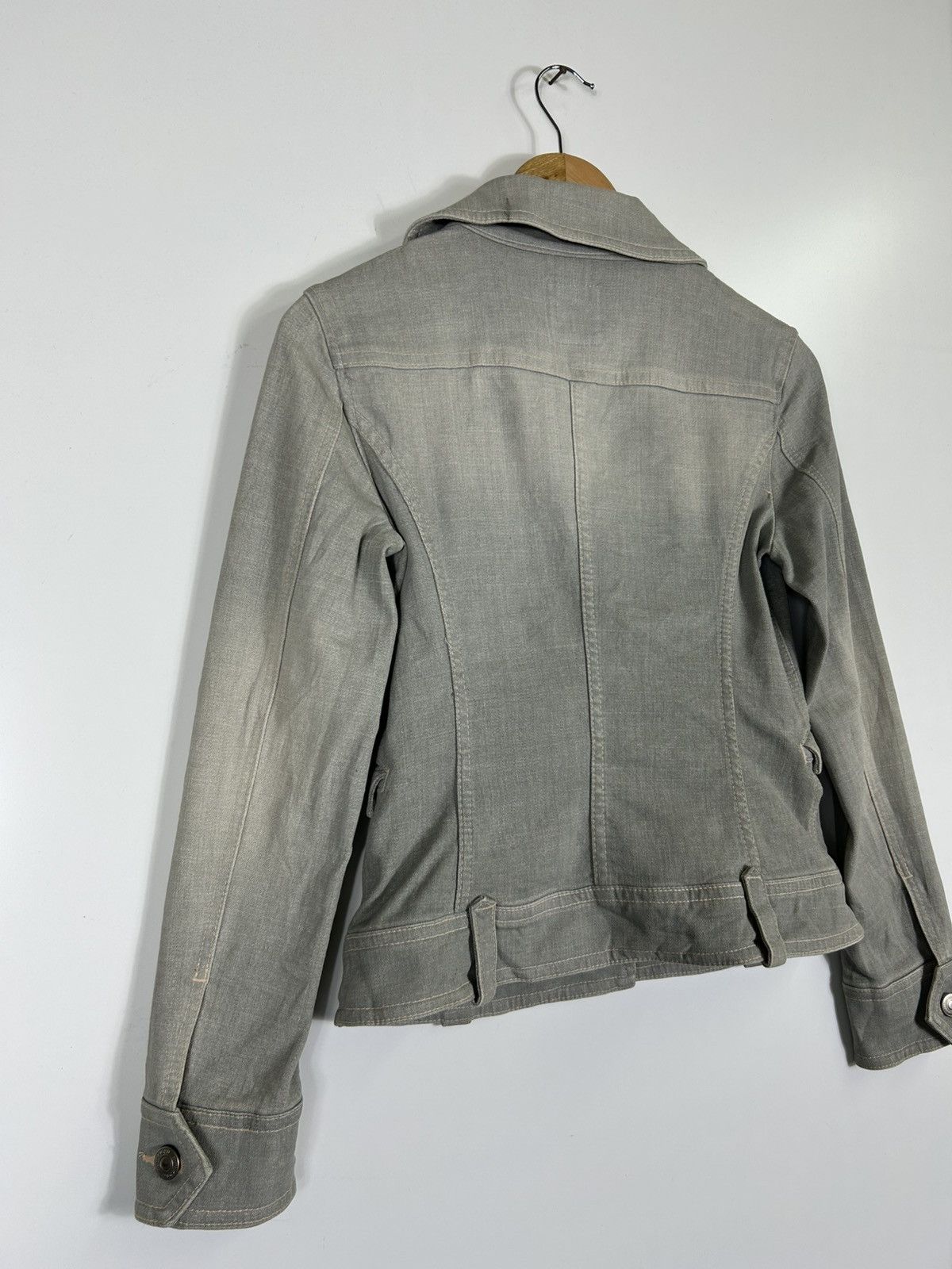 Japanese Brand ⚡️Vintage Y2K Kumiyoku Onward Zipper Denim Jacket Size S / US 4 / IT 40 - 15 Thumbnail