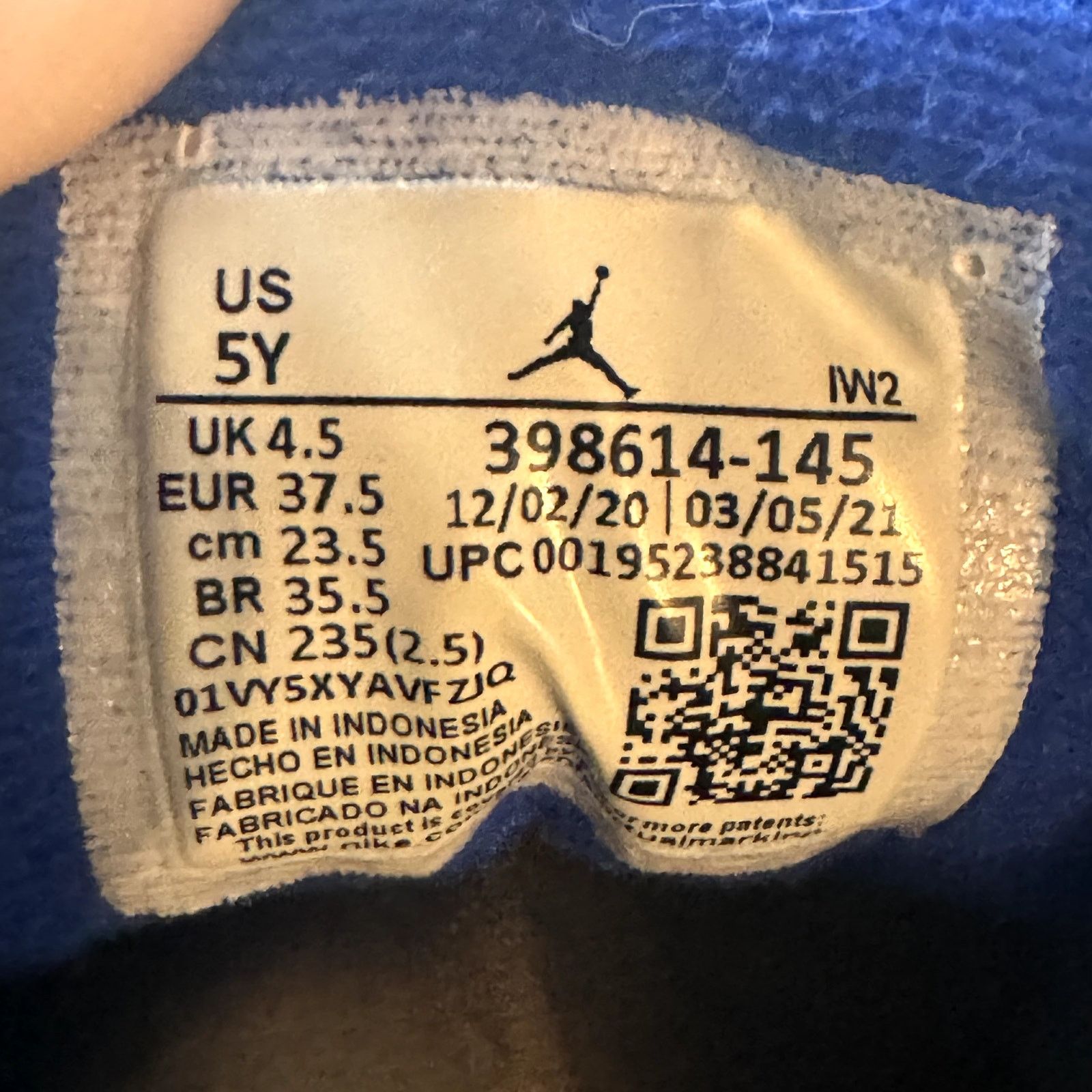 Jordan Brand × Nike Nike Air Jordan 3 Retro GS Racer Blue Men's Shoes - Size 5 Size US 5 / EU 37 - 7 Thumbnail