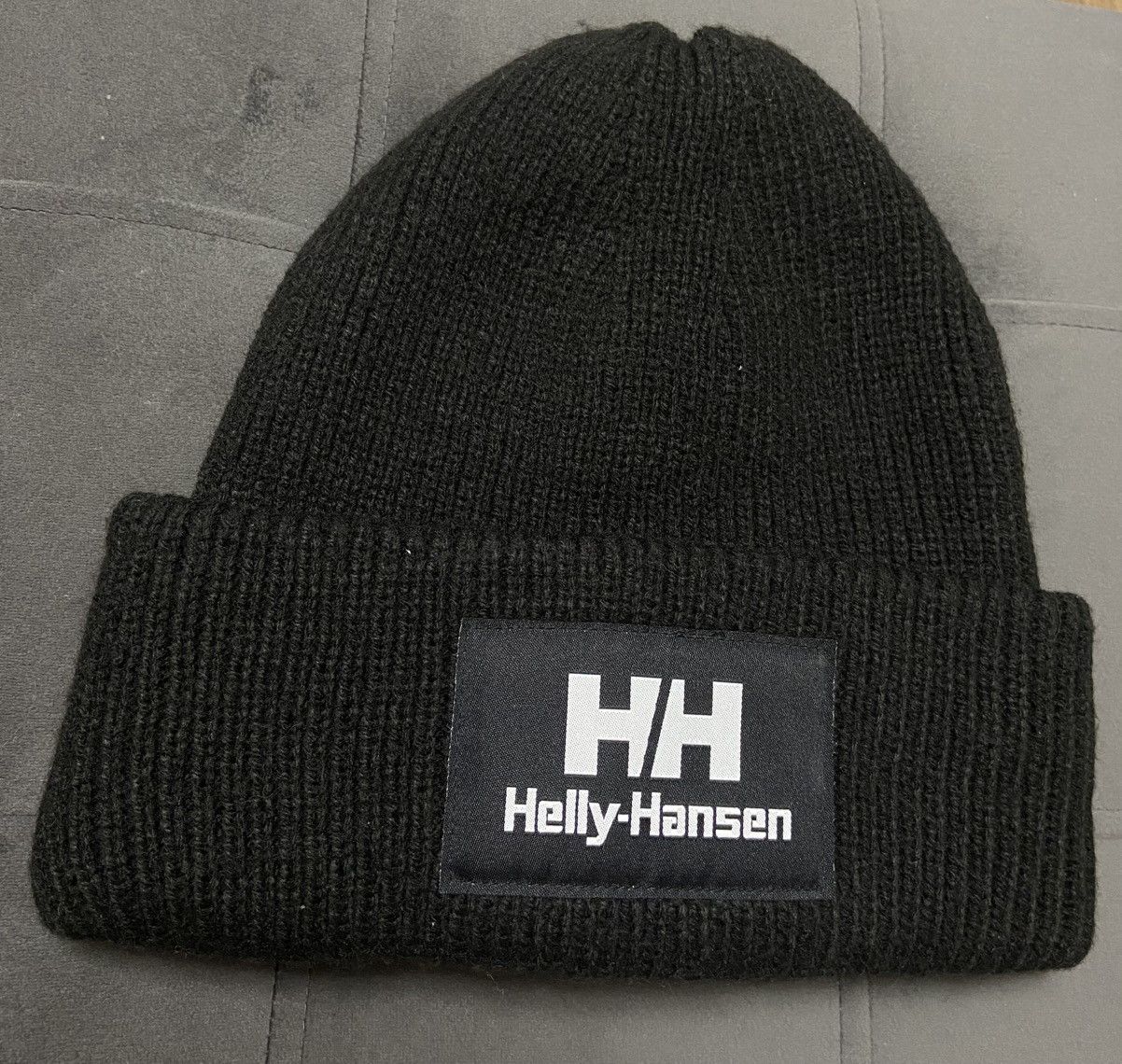 Helly Hansen Helly Hansen HH logo beanie hat black Knit winter warm STD Size ONE SIZE - 5 Thumbnail