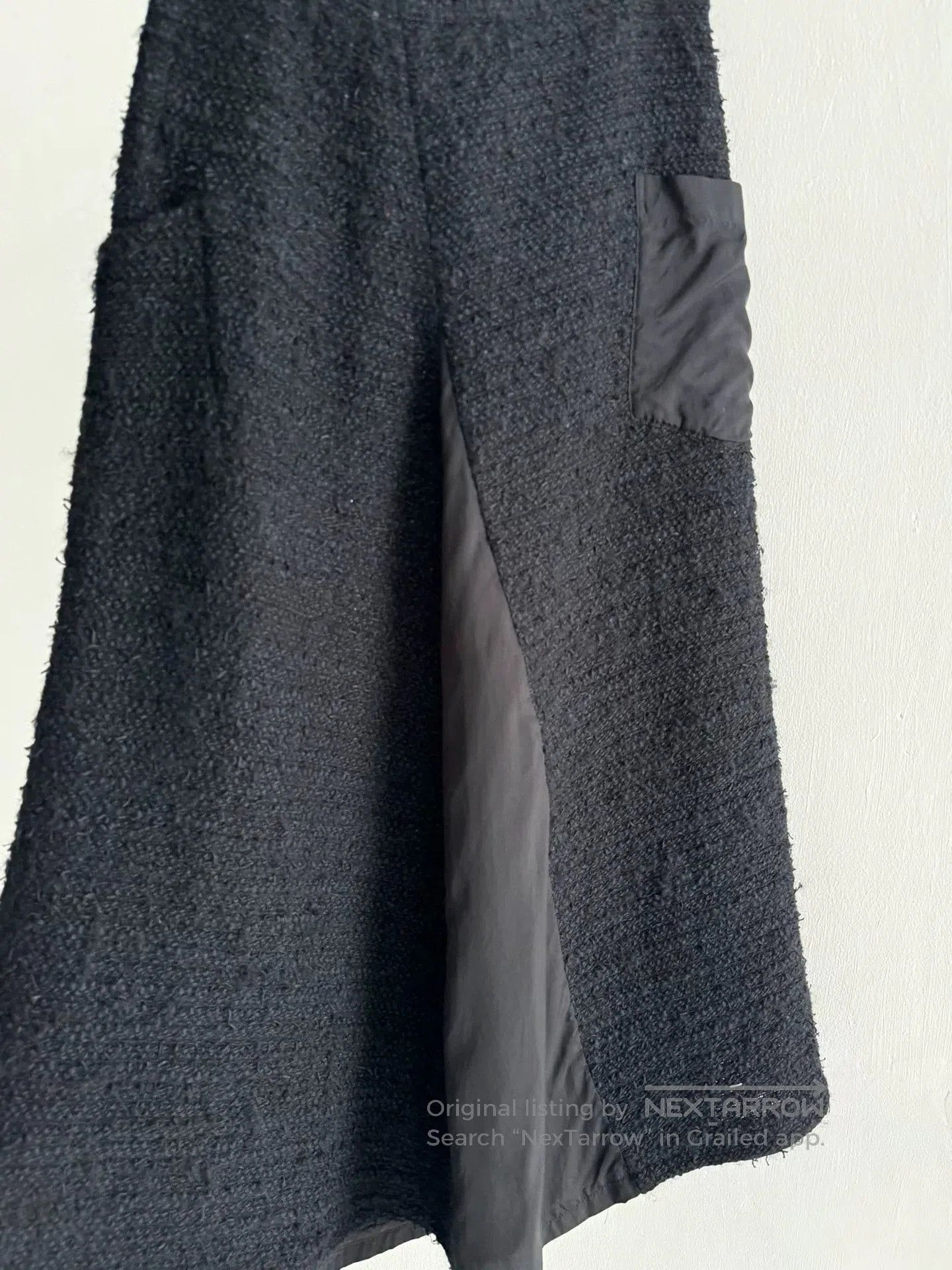 Yohji Yamamoto Yohji Yamamoto Patchwork Wool Midi Skirt. Size 27" / US 4 / IT 40 - 6 Thumbnail