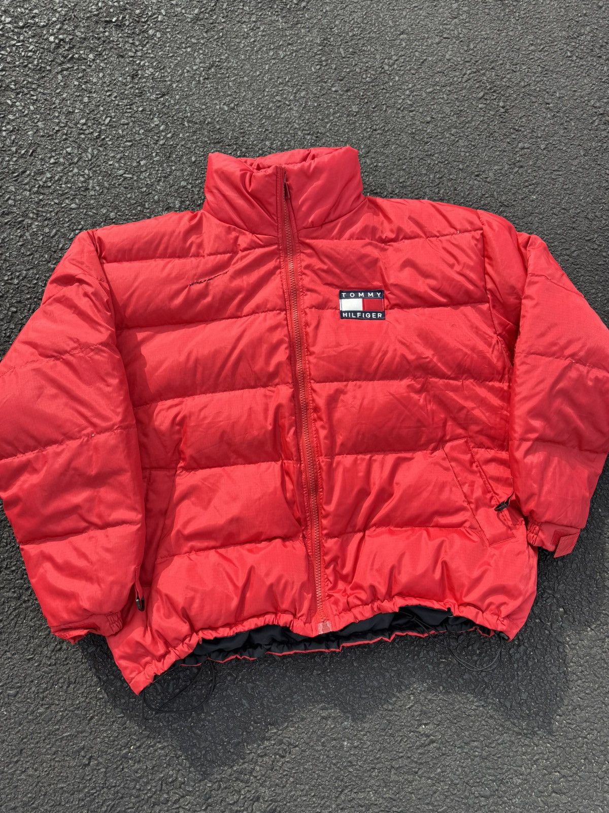 Tommy Hilfiger × Vintage Tommy Hilfiger 90’s Hip Hop Rap Puffer Bubble Jacket Coat Size US XL / EU 56 / 4 - 2 Thumbnail