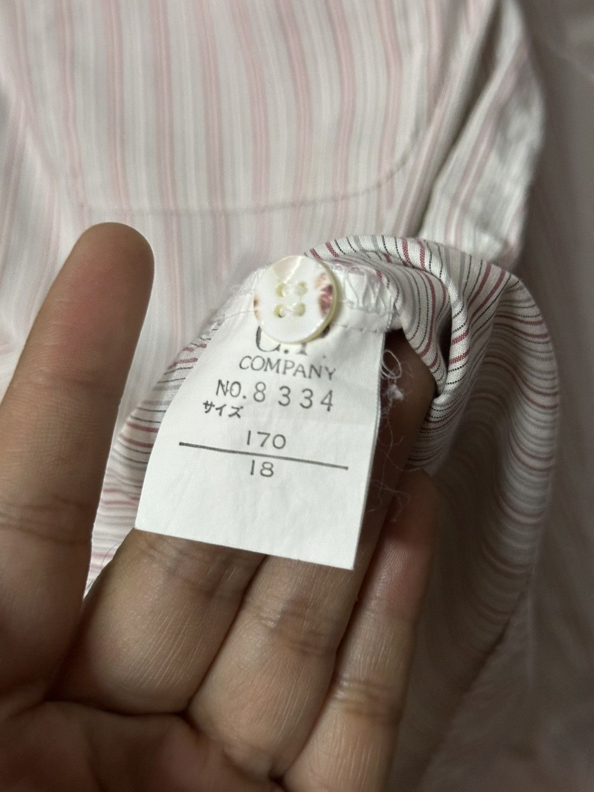 C.P. Company × Massimo Osti S/S 2003 C.P Company Logo Pocket Stripes Button-up Shirt Size US M / EU 48-50 / 2 - 8 Thumbnail