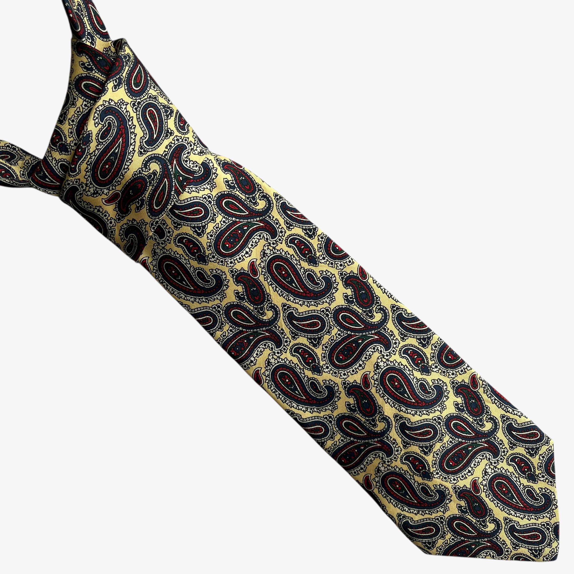 Brooks Brothers Vintage 90s Brooks Brothers Makers Paisley Print Silk Tie Size ONE SIZE - 1 Thumbnail